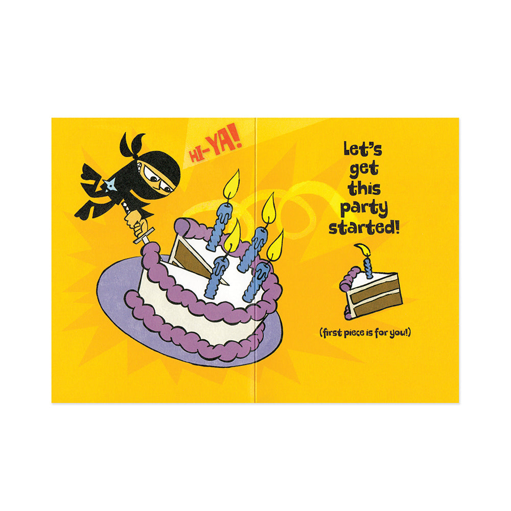 Ninja Birthday Card
