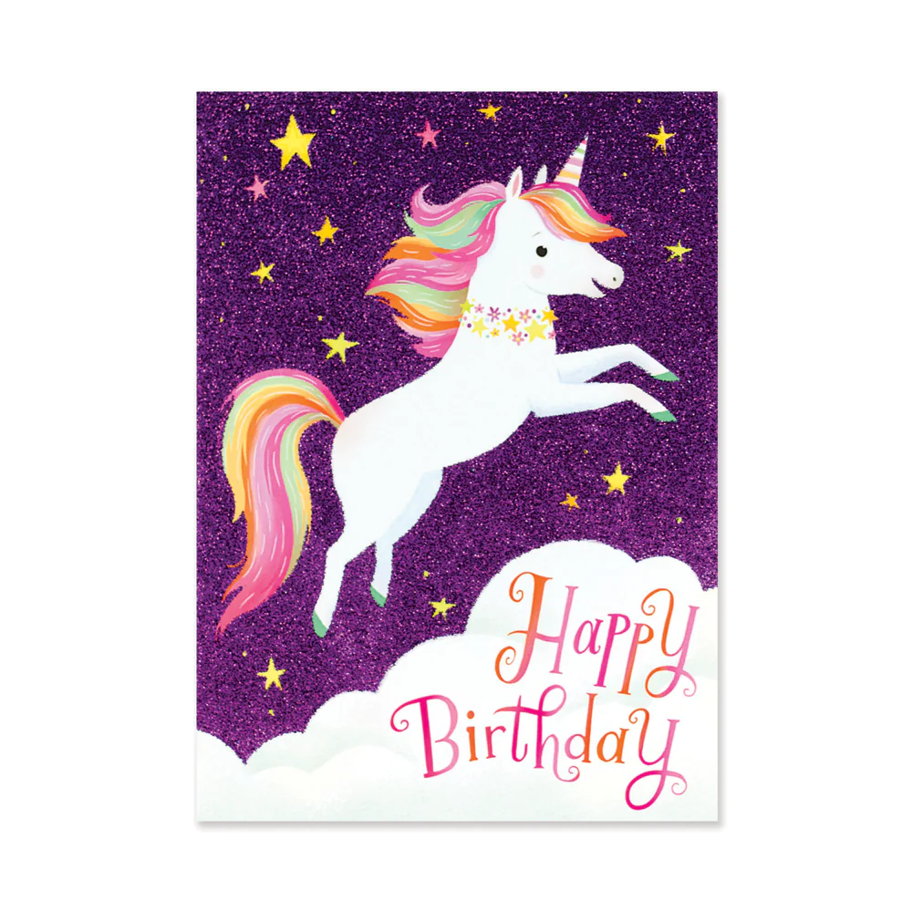 Flying Unicorn Card