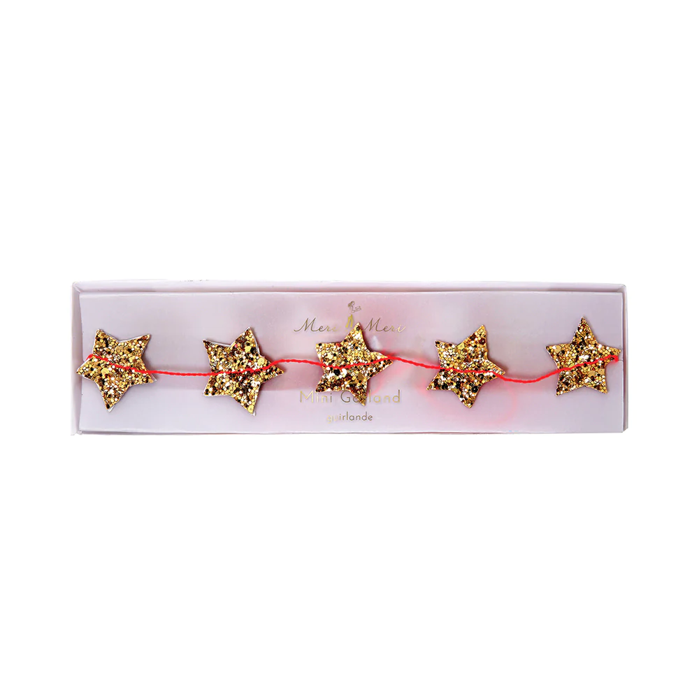 Gold star Mini Garland