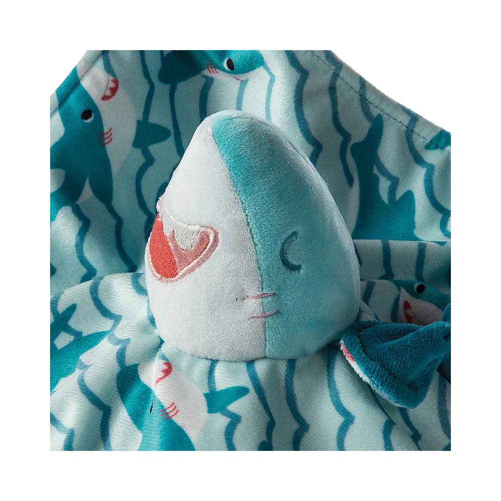 Mary Meyer - Sweet Soothie Shark Blanket - Lovey Security Blanket - 10