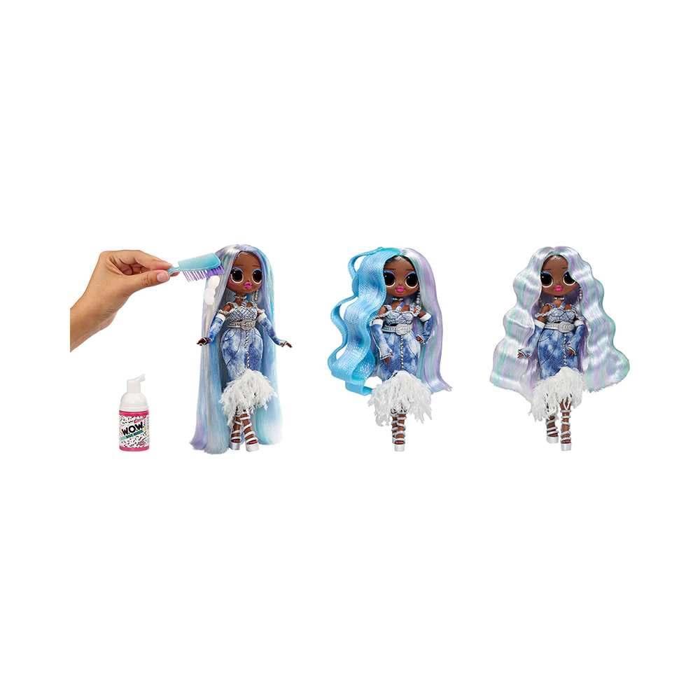LOL Surprise OMG Fashion Show Hair Edition Lady Braids Fashion Doll with Magic Mousse