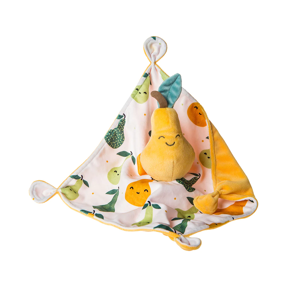 Mary Meyer - Sweet Soothie Pear Blanket - Lovey Security Blanket - 10