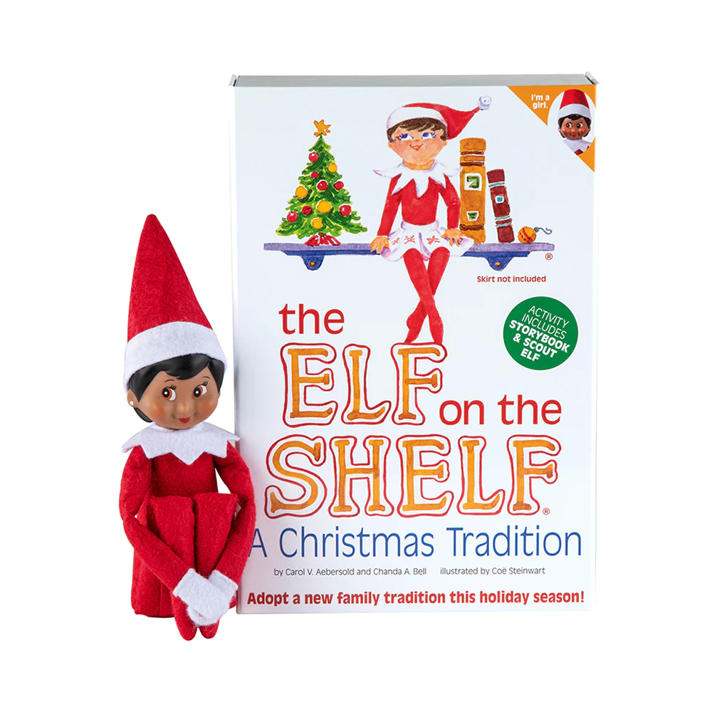 The Elf On The Shelf A Christmas Tradition Book and Doll - Deep Tone Girl