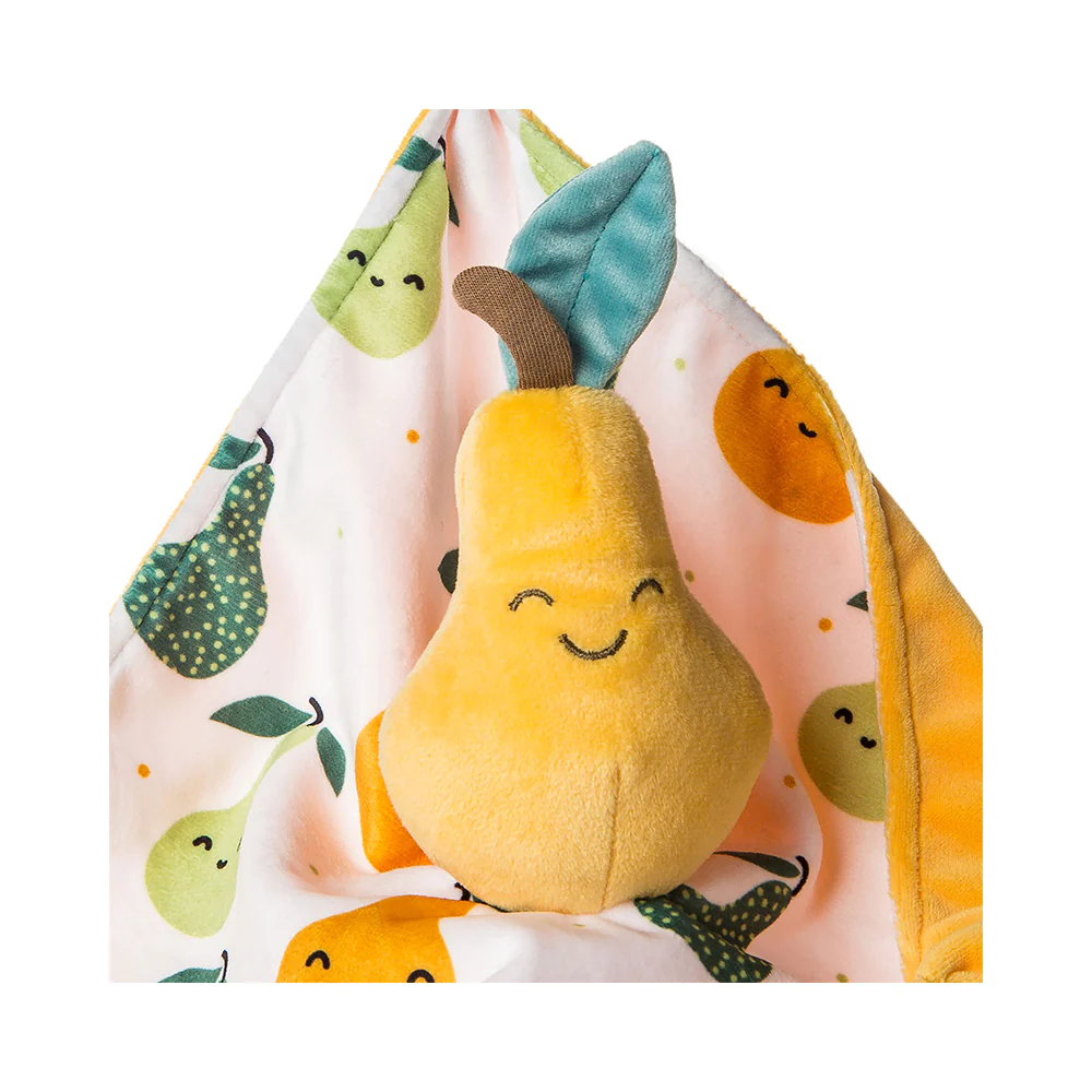 Mary Meyer - Sweet Soothie Pear Blanket - Lovey Security Blanket - 10