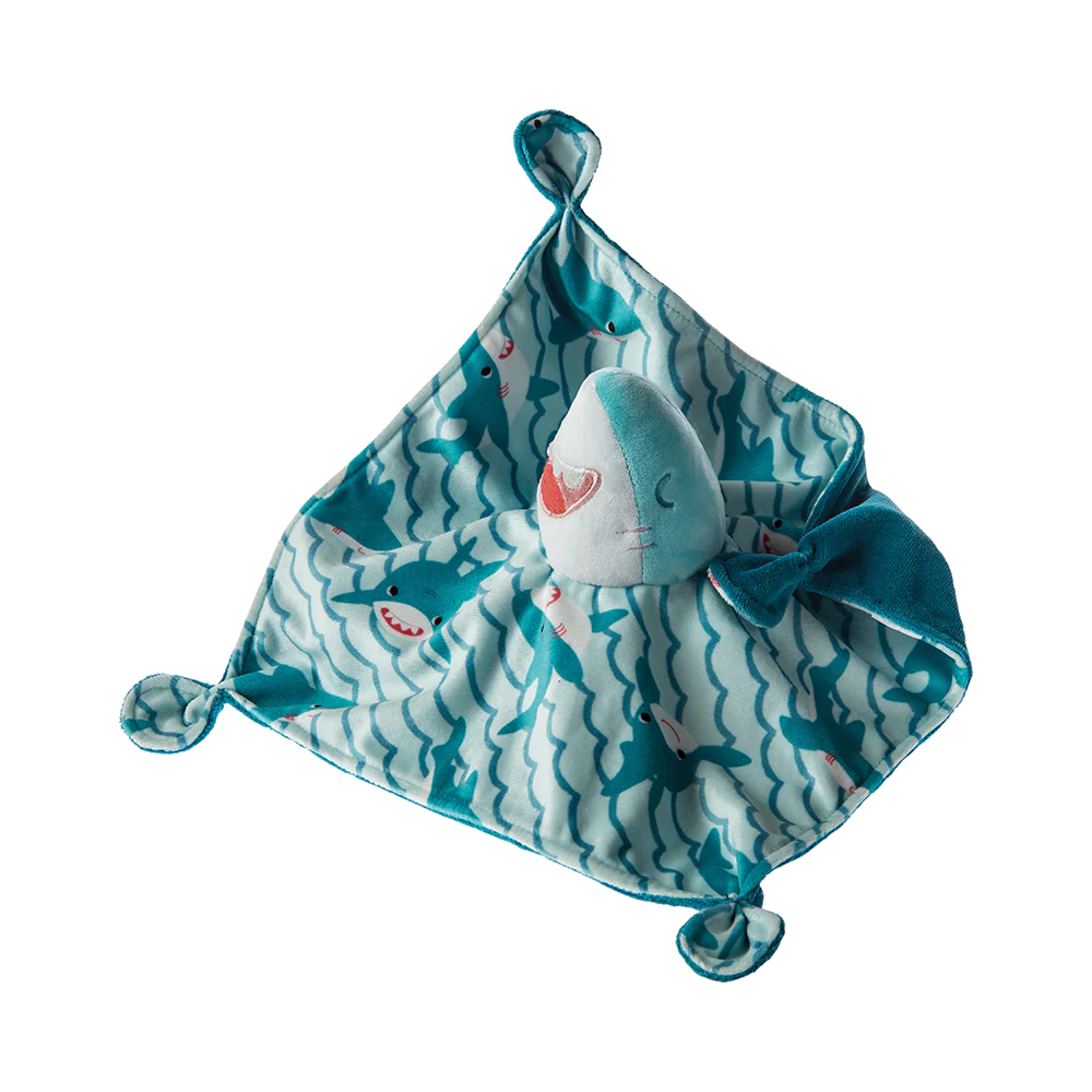 Mary Meyer - Sweet Soothie Shark Blanket - Lovey Security Blanket - 10