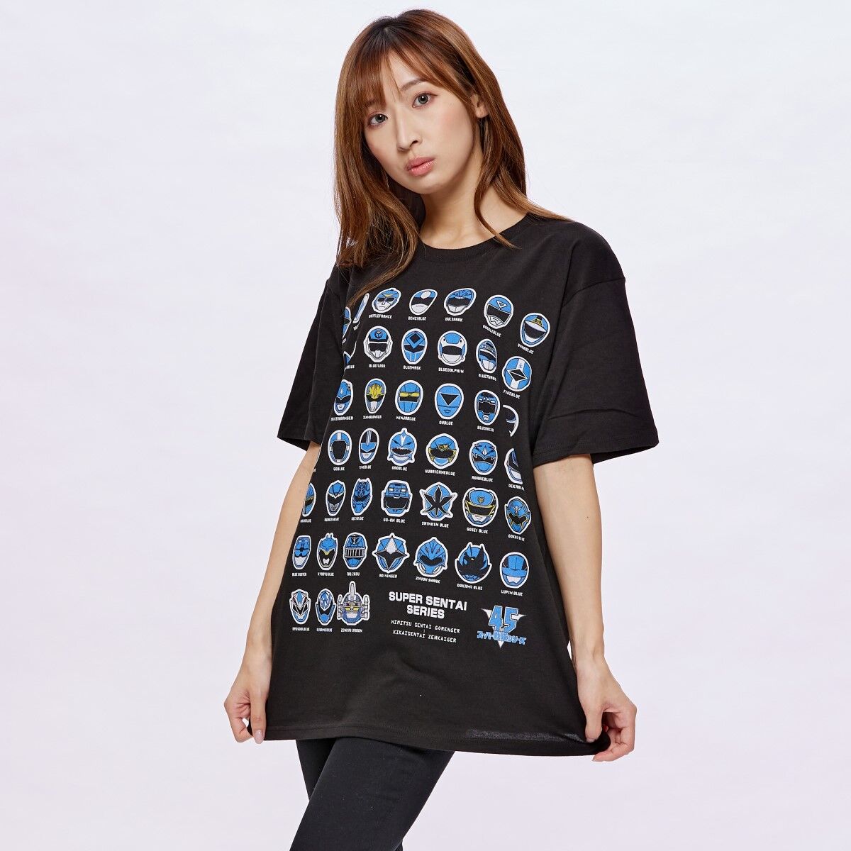 Super Sentai 45th Anniversary Blue Ranger T-Shirt - hiscomic