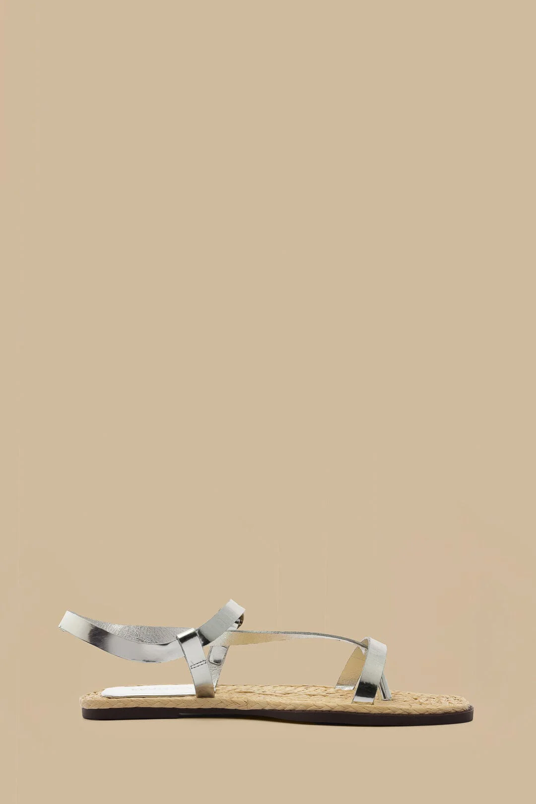 Silver Cross Strap Sandal