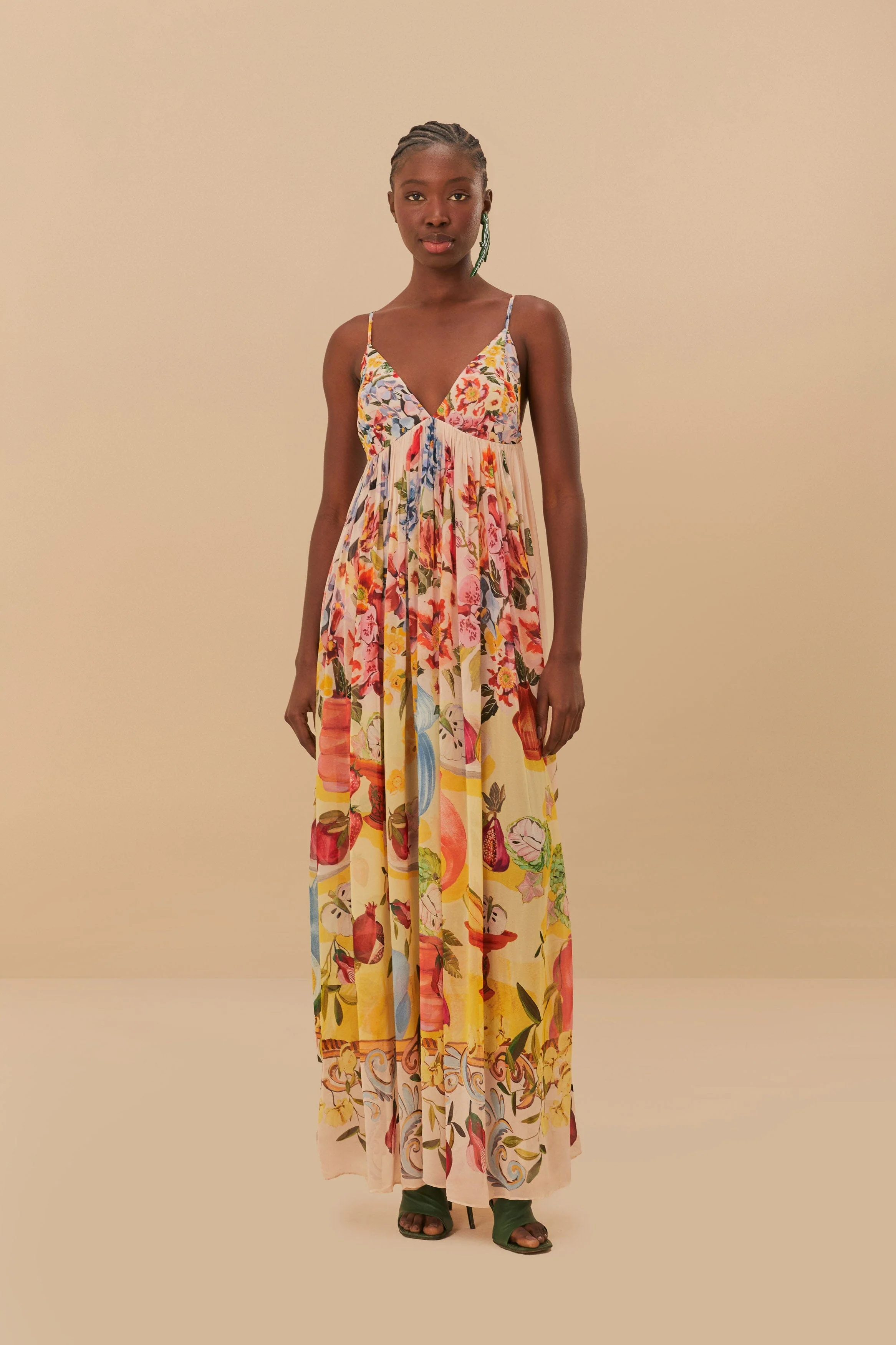 Pink Garden Terrace Maxi Dress