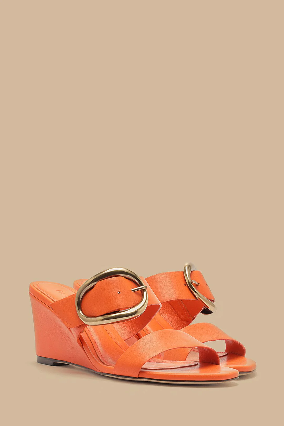 Citrus Buckle Wedge Sandal