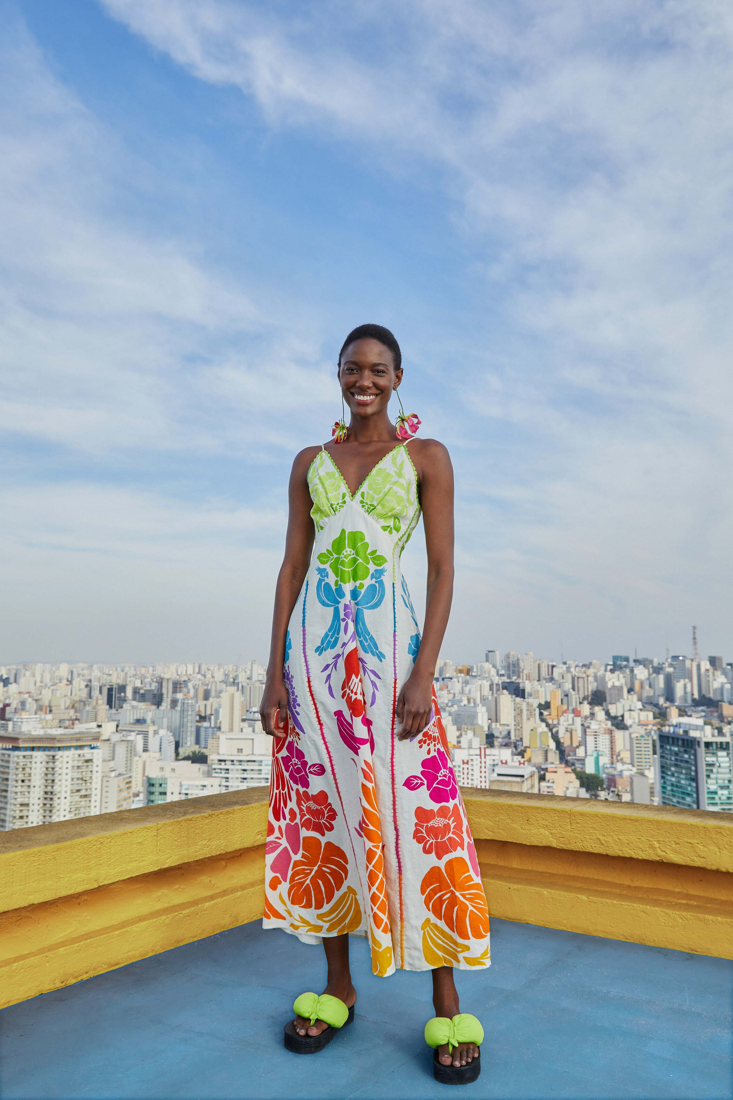 Tropical Graphic Maxi Dress