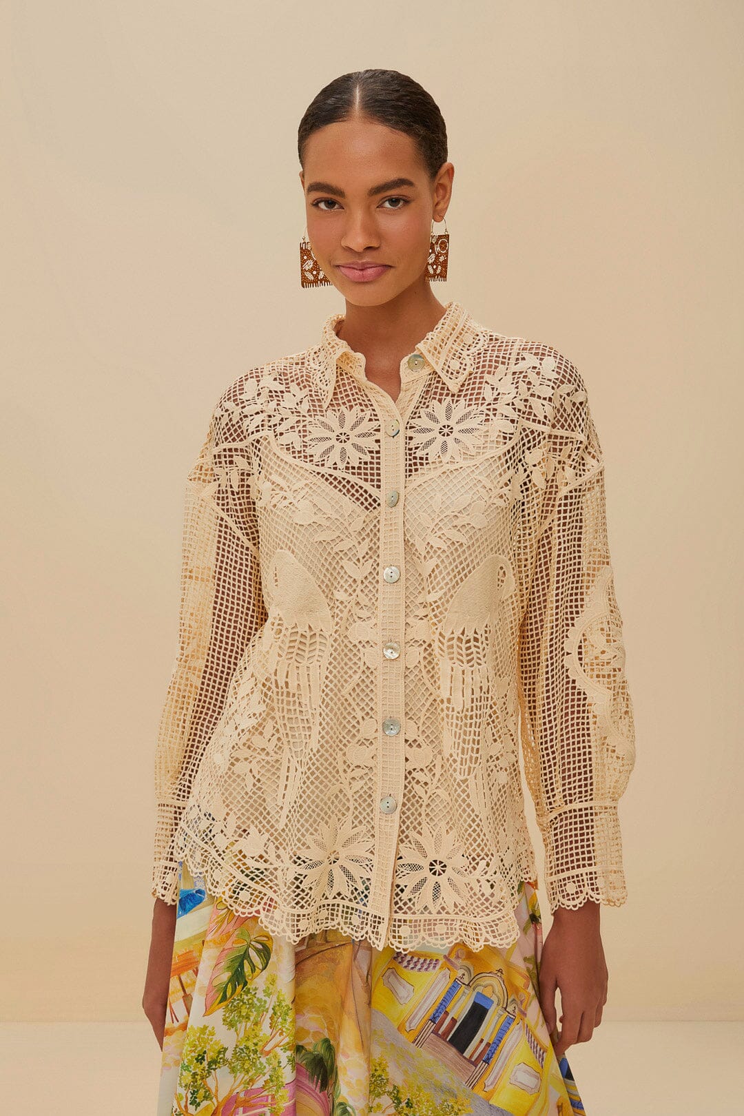 Sand Landscape Guipure Shirt