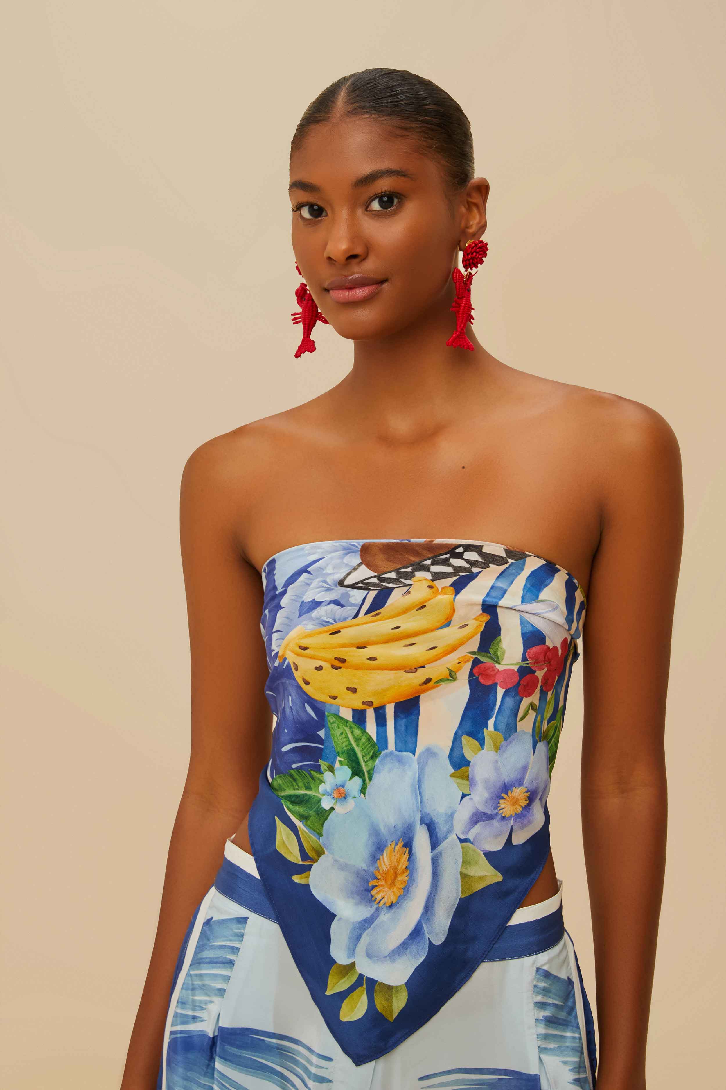 Blue Fresh Table Scarf