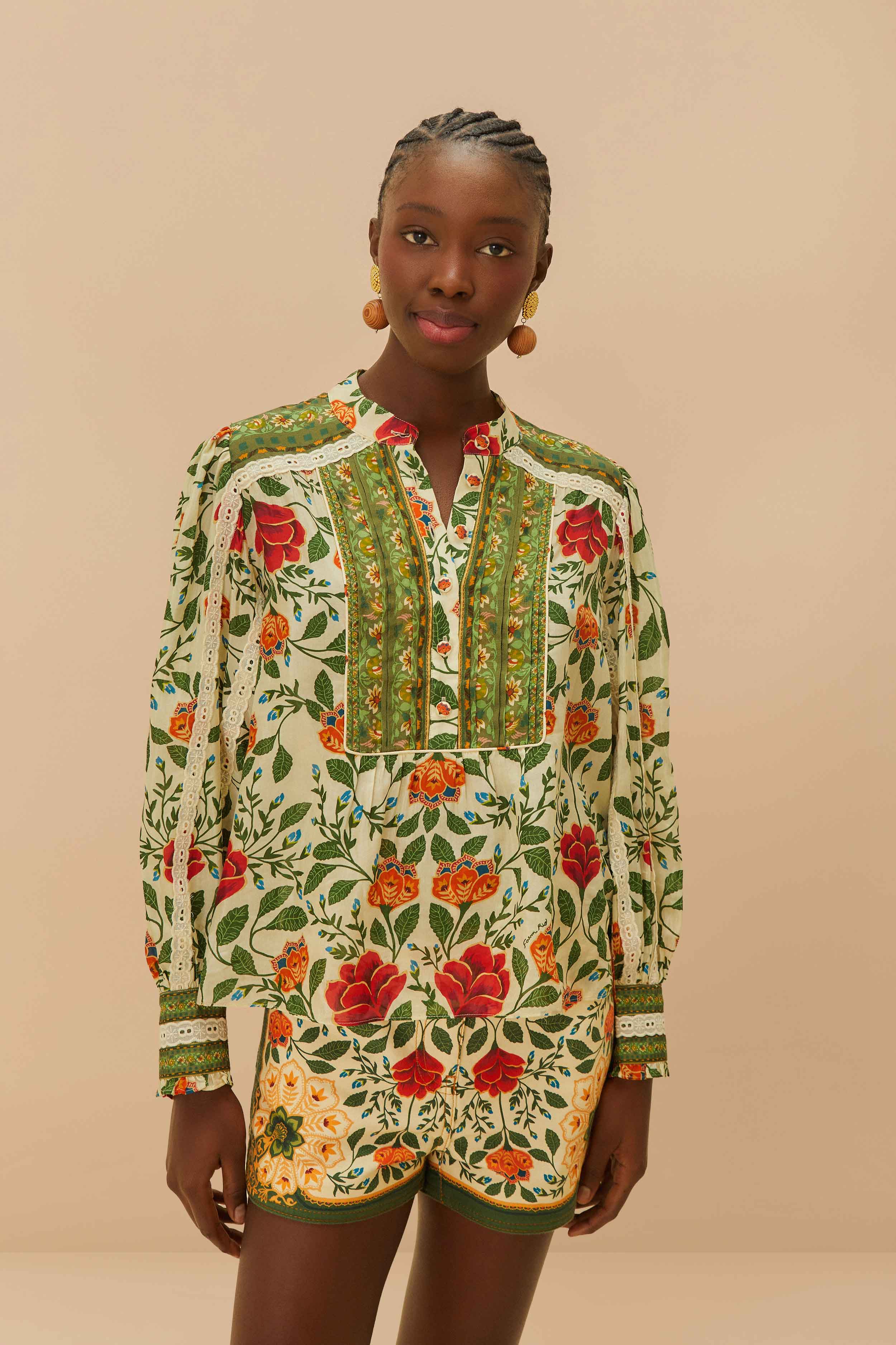Sand Garden Tapestry Blouse