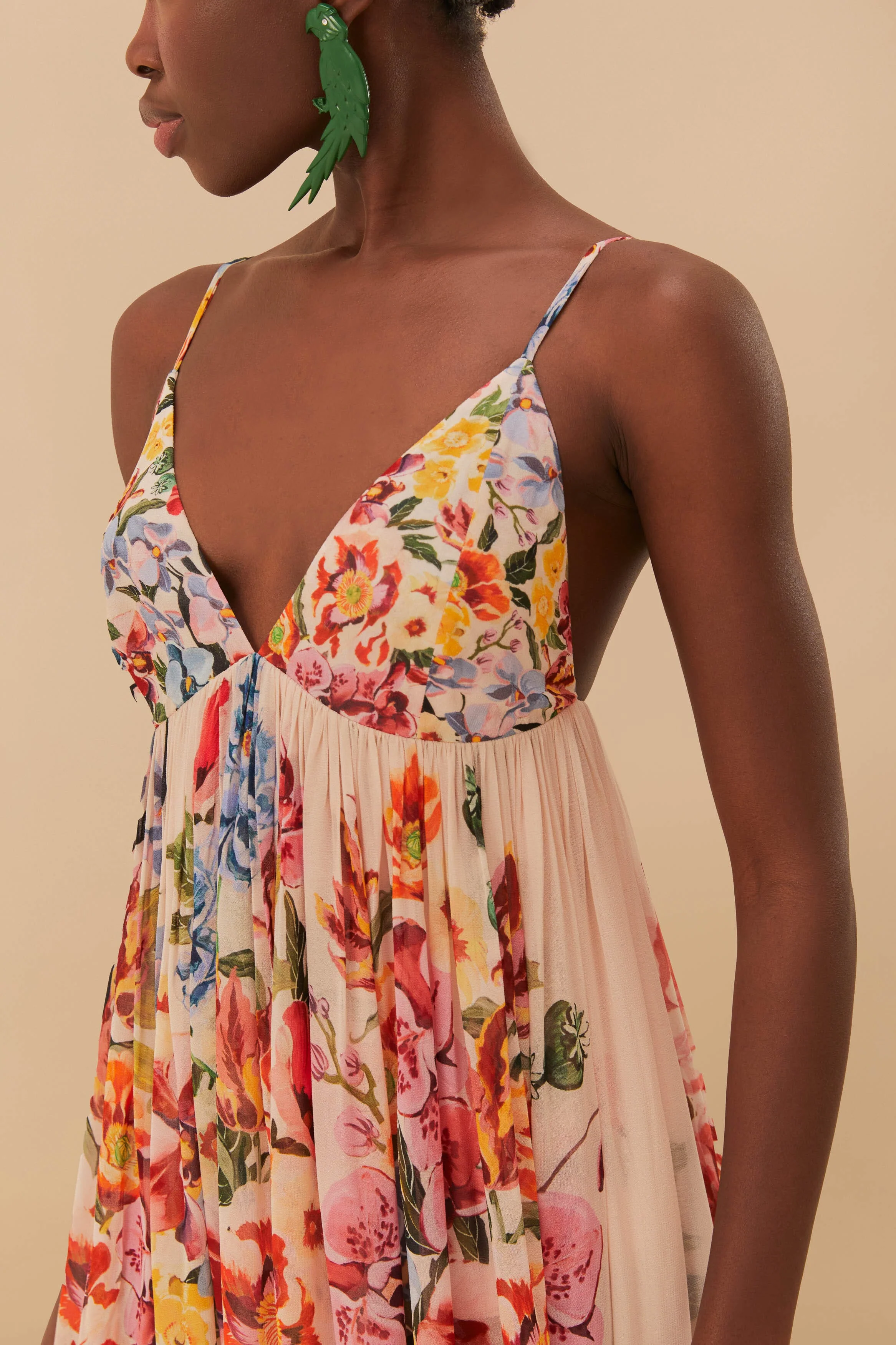 Pink Garden Terrace Maxi Dress