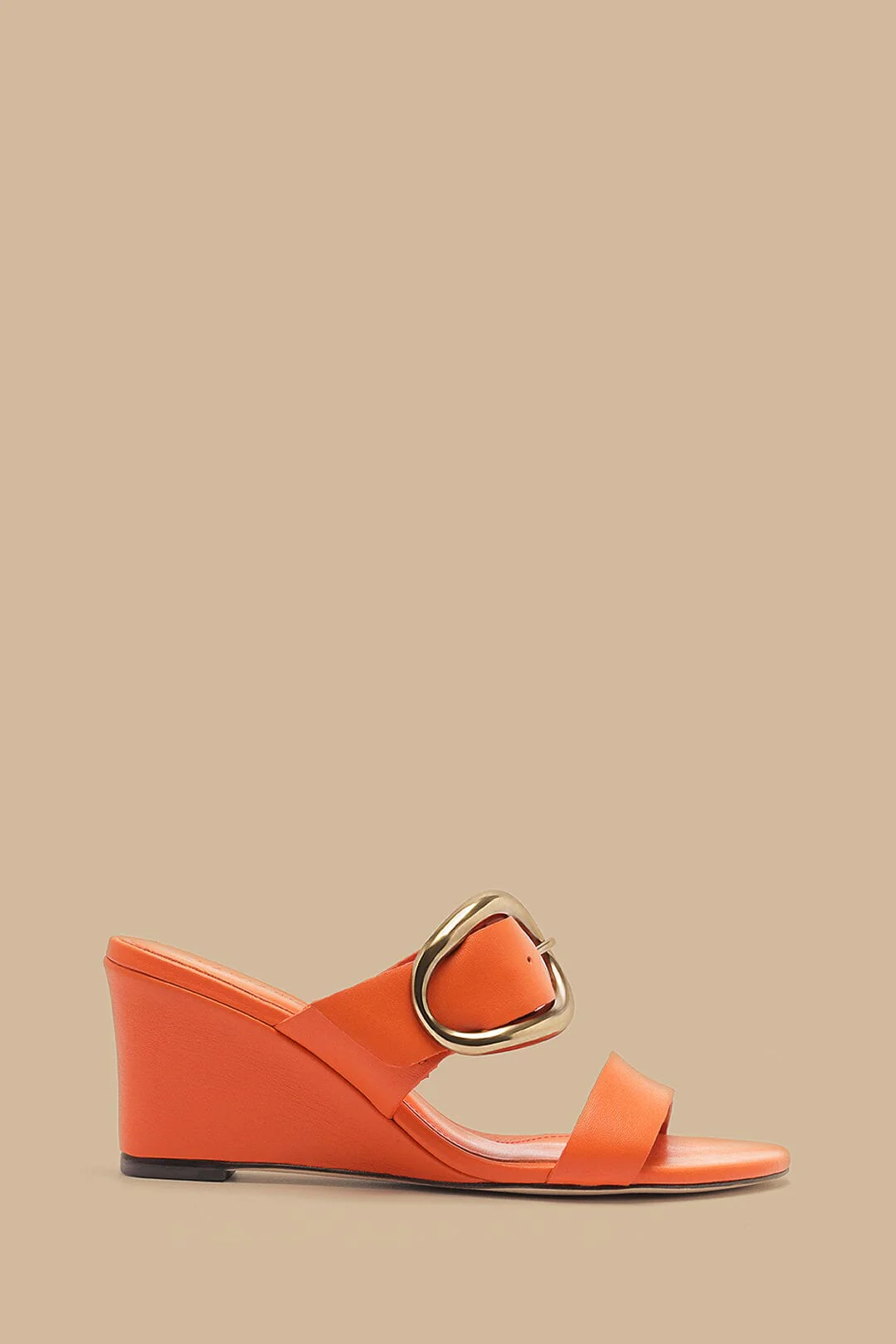 Citrus Buckle Wedge Sandal