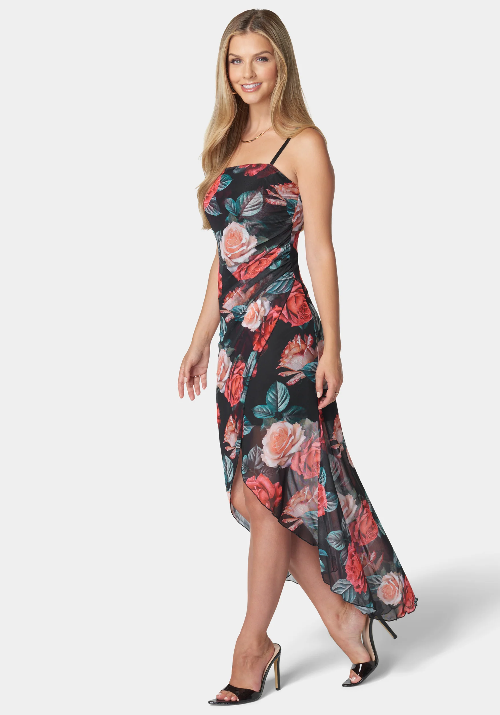 Isabella Hi-Low Mesh Dress