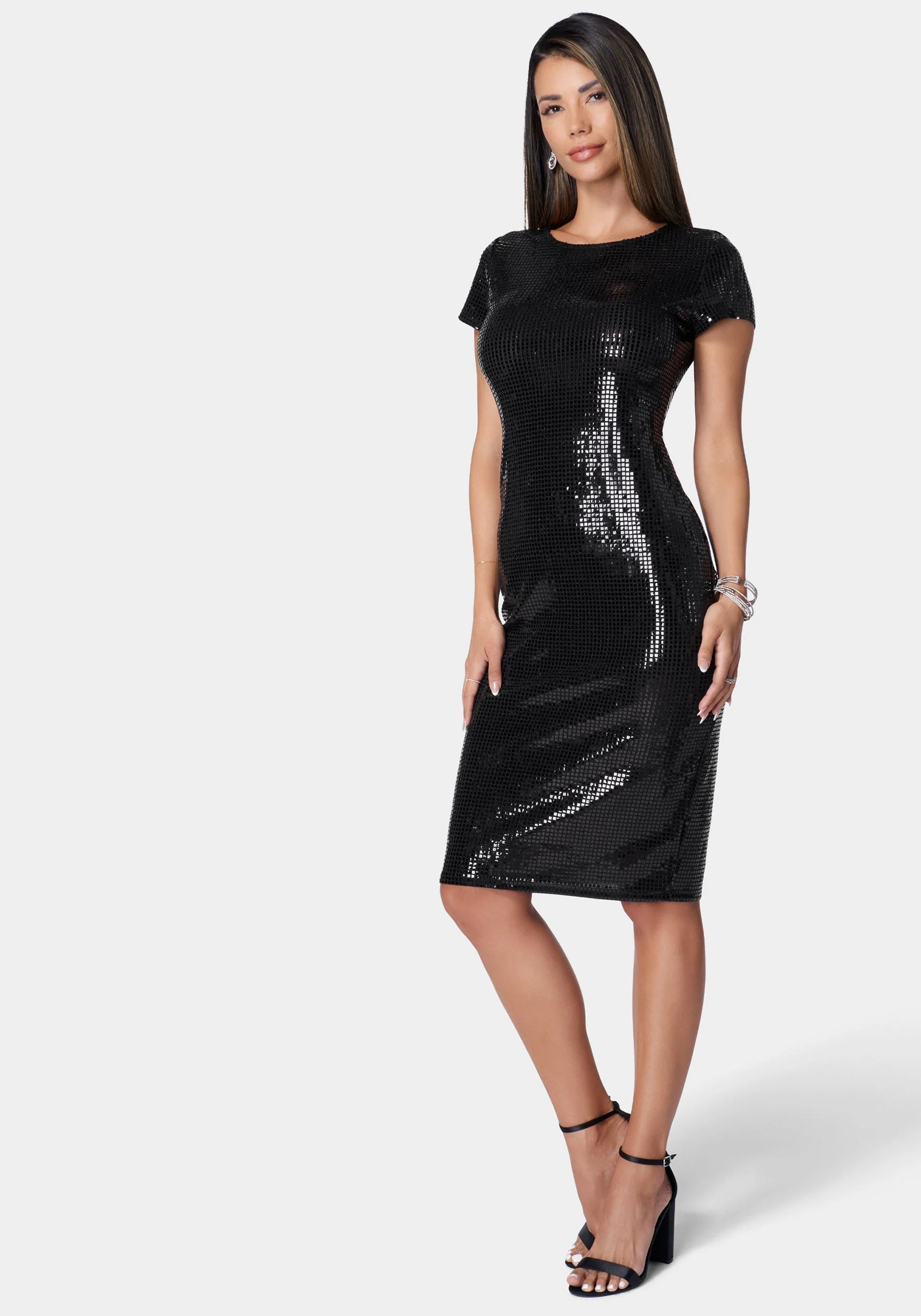 T Shirt Midi Disco Dot Dress