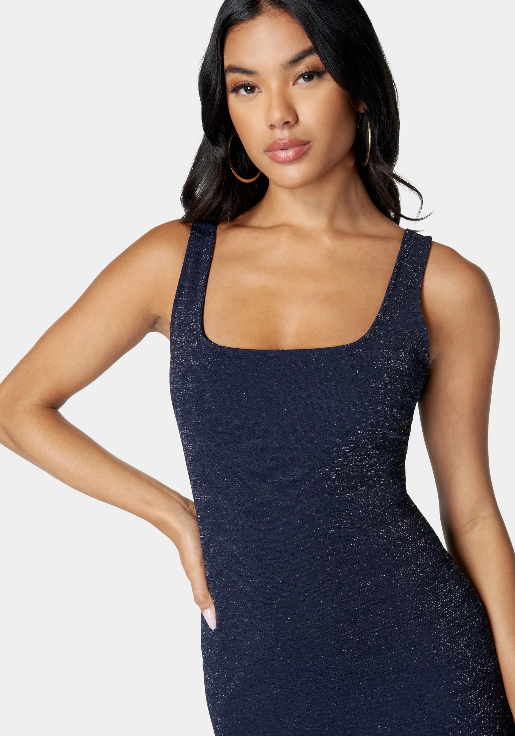 Square Neck Flare Dress