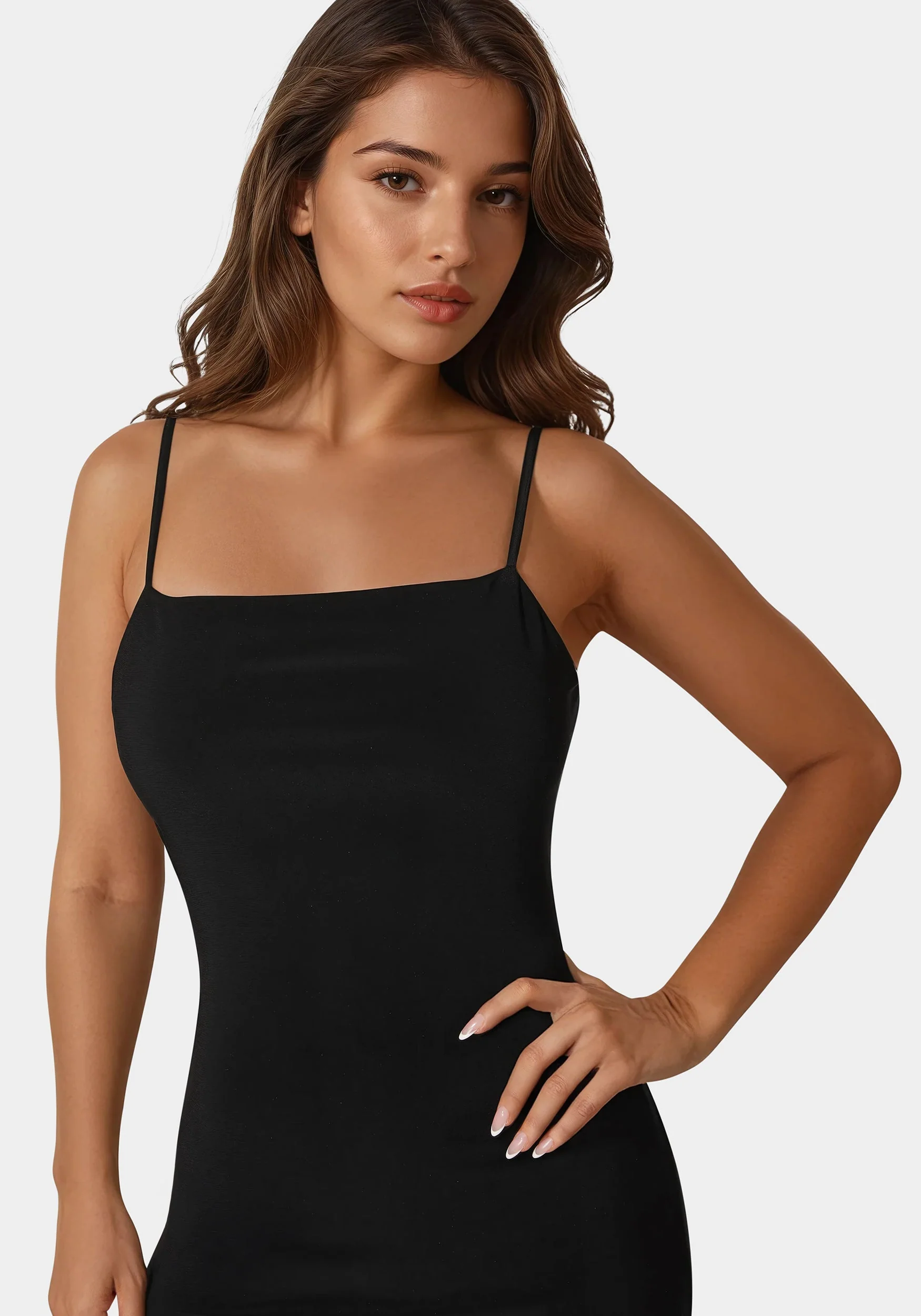 Square Neck Low Back Maxi Dress