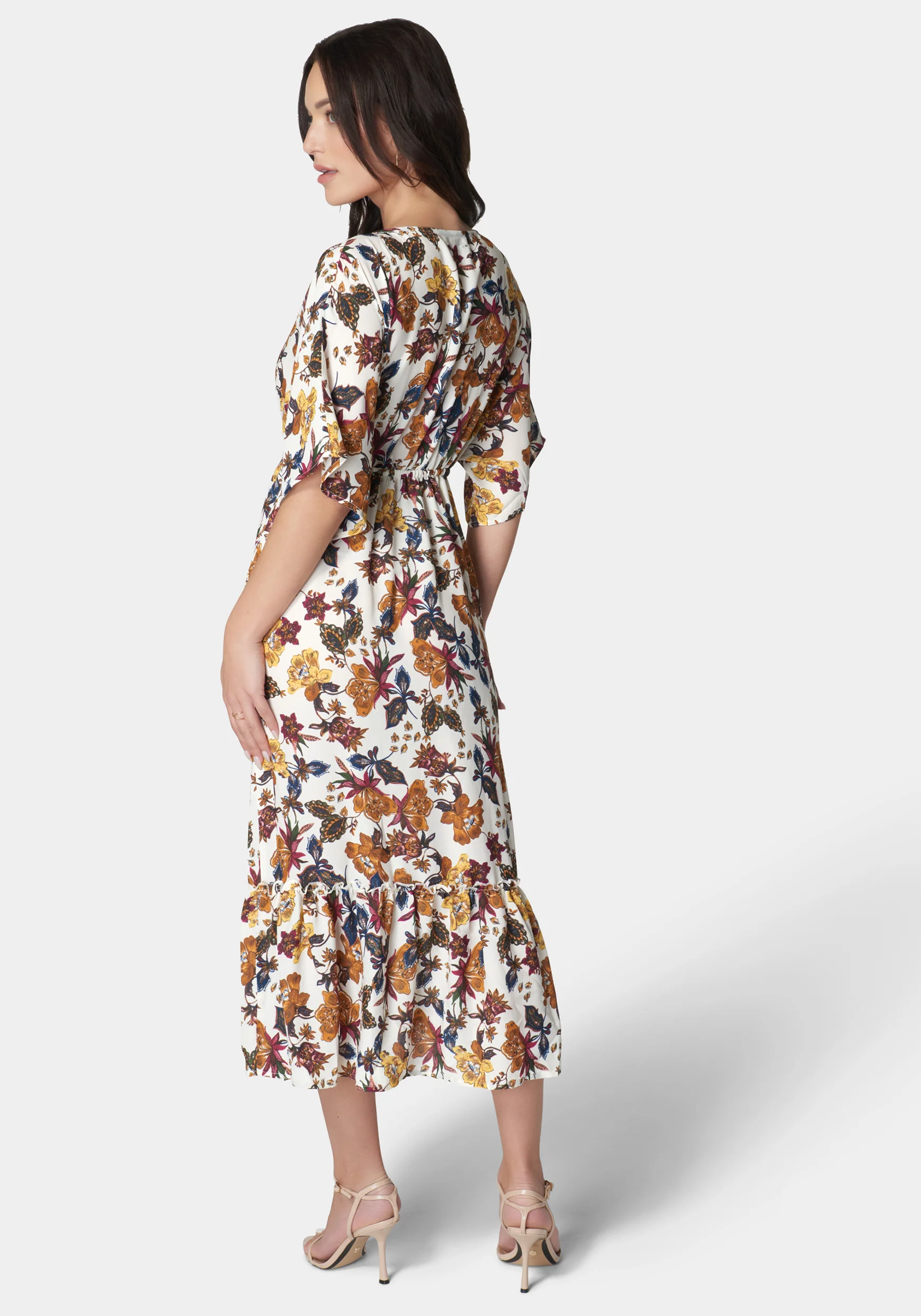 Printed Kimono Dress