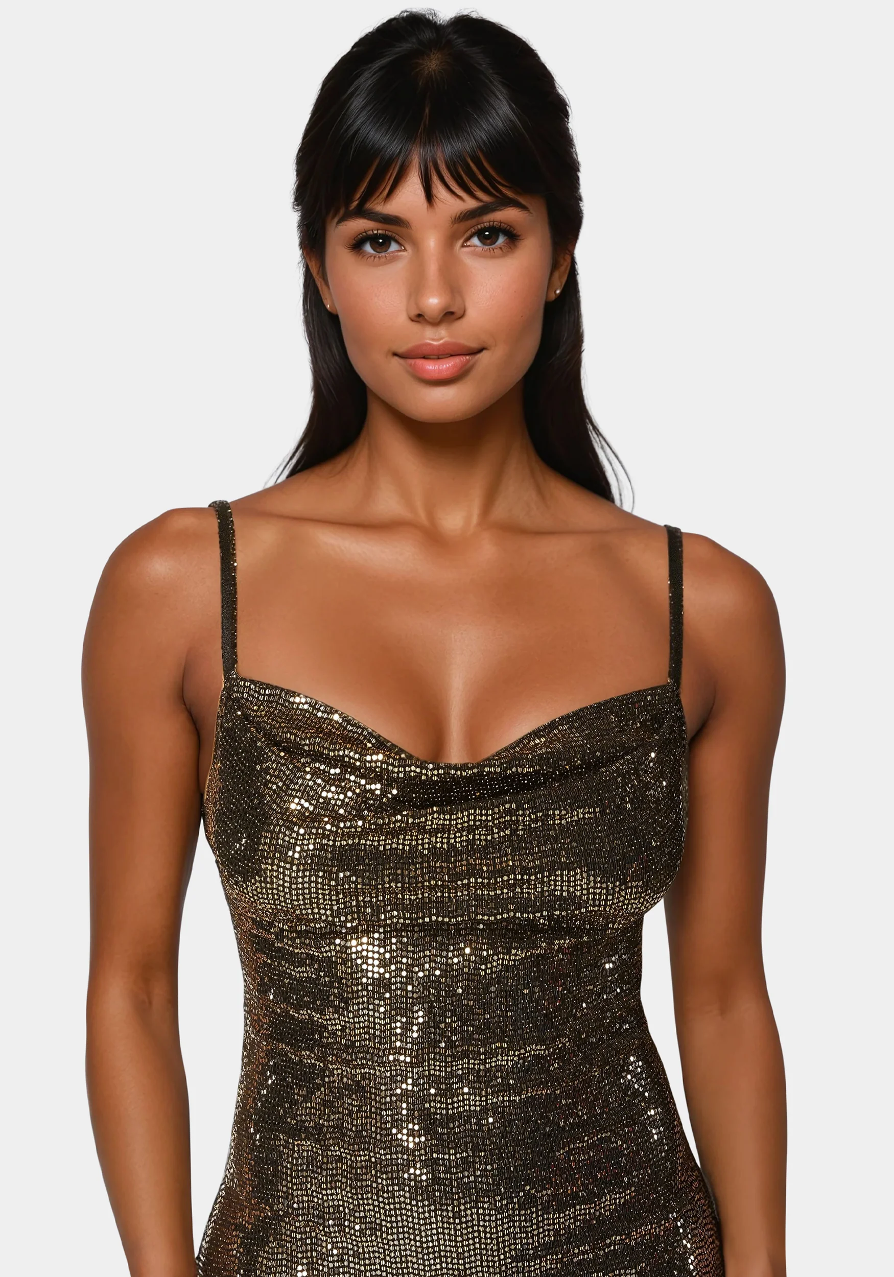 Spaghetti Gown Long Slim Maxi