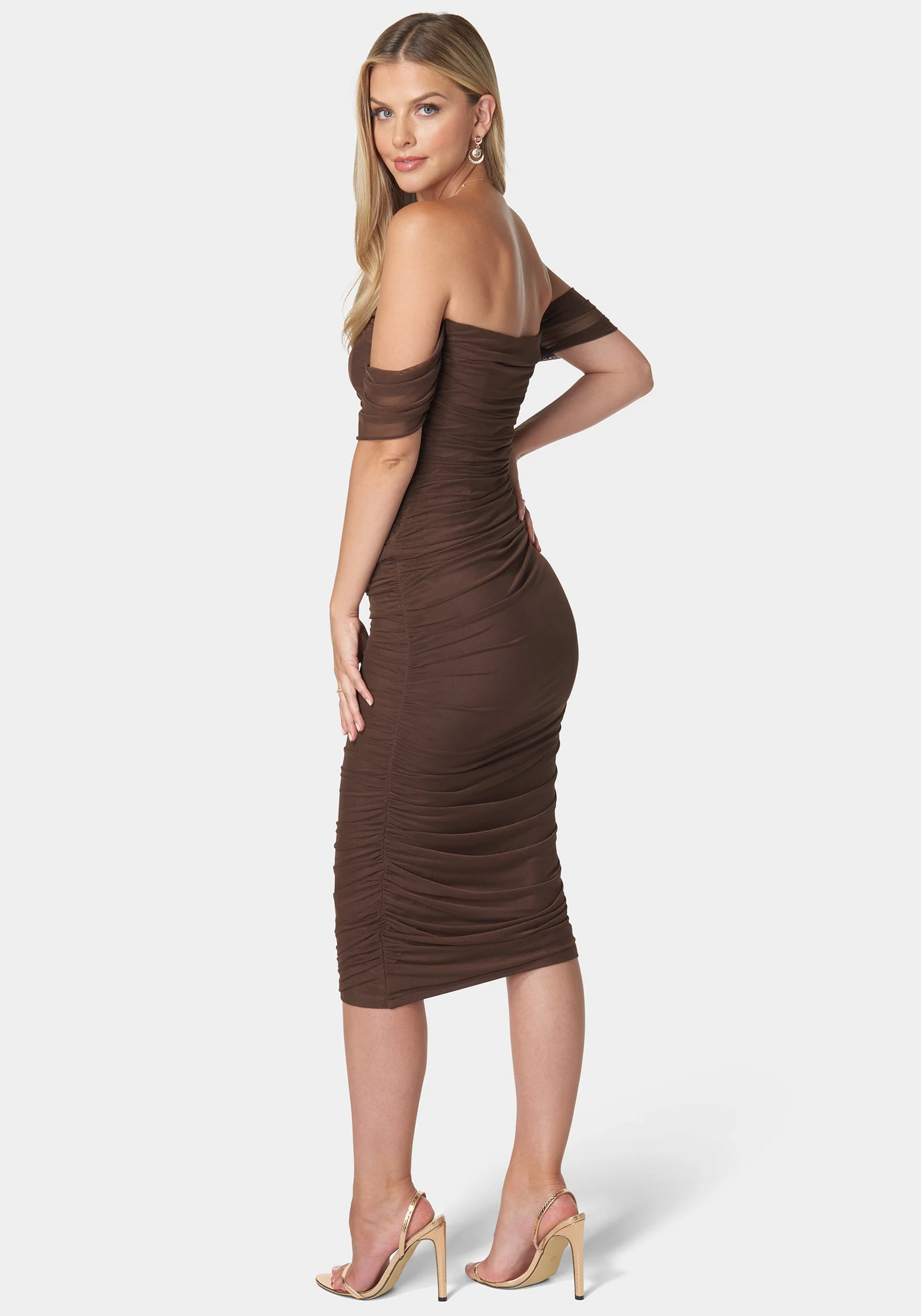 Ruched Midi Dress