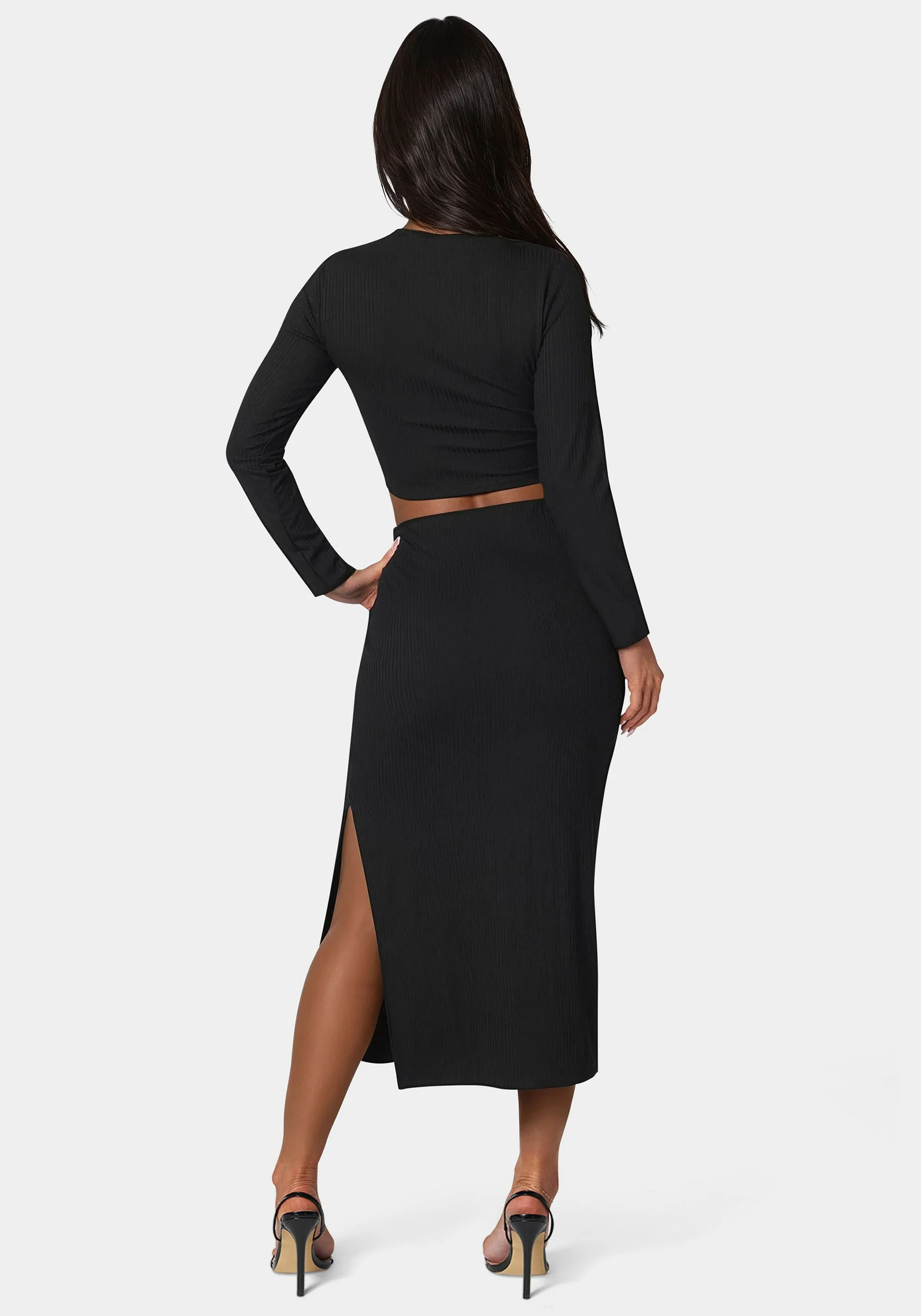 Two Piece Rib Sweater Set