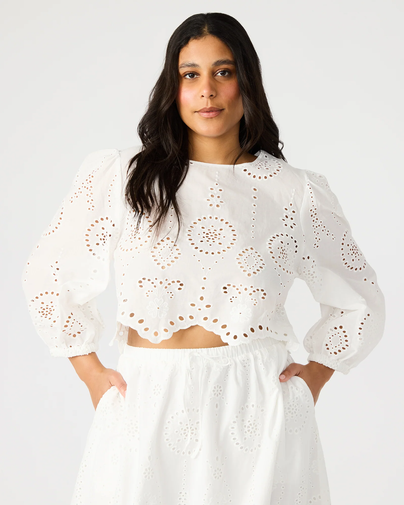 Meera Top White