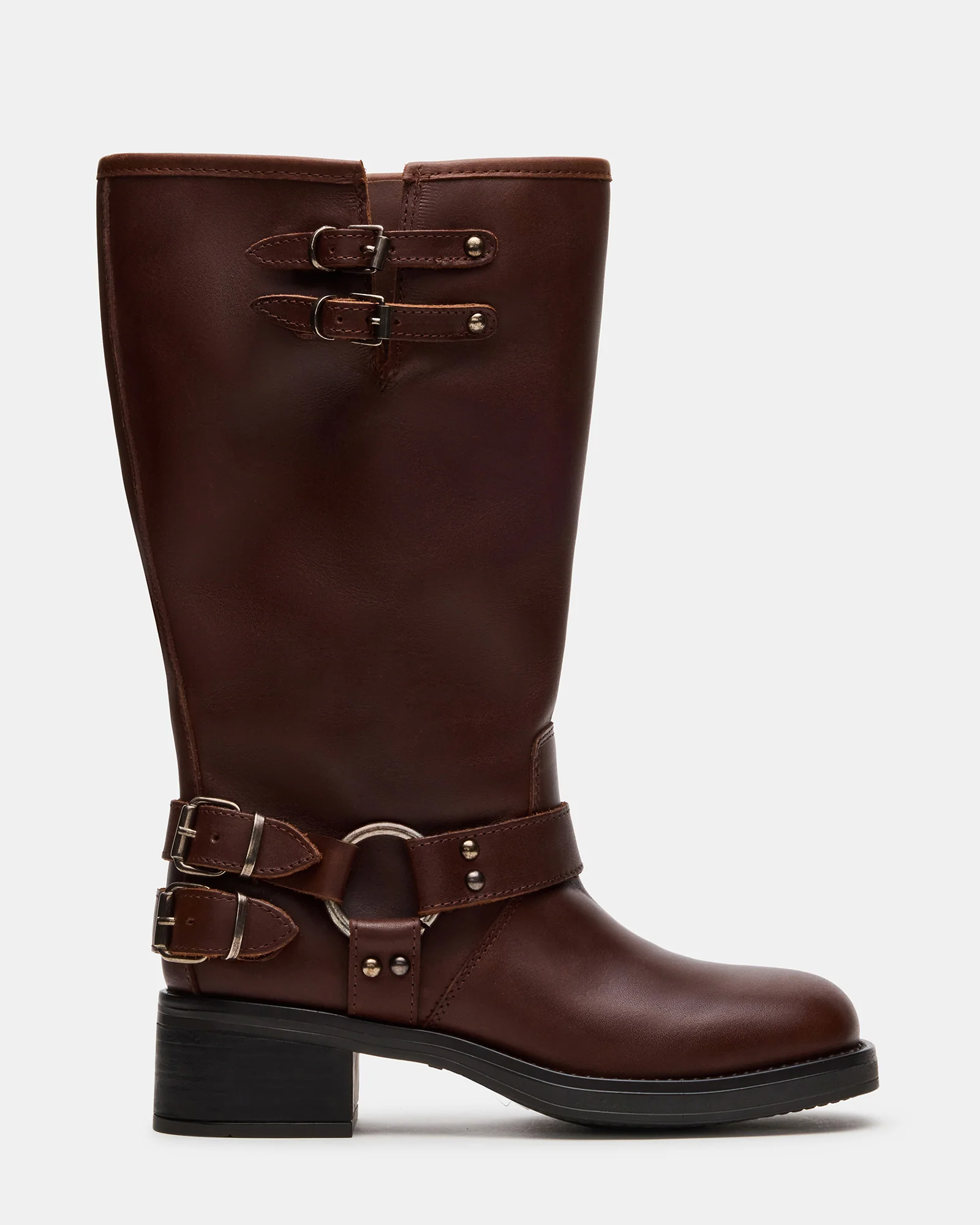 Astor Brown Leather Wide Calf