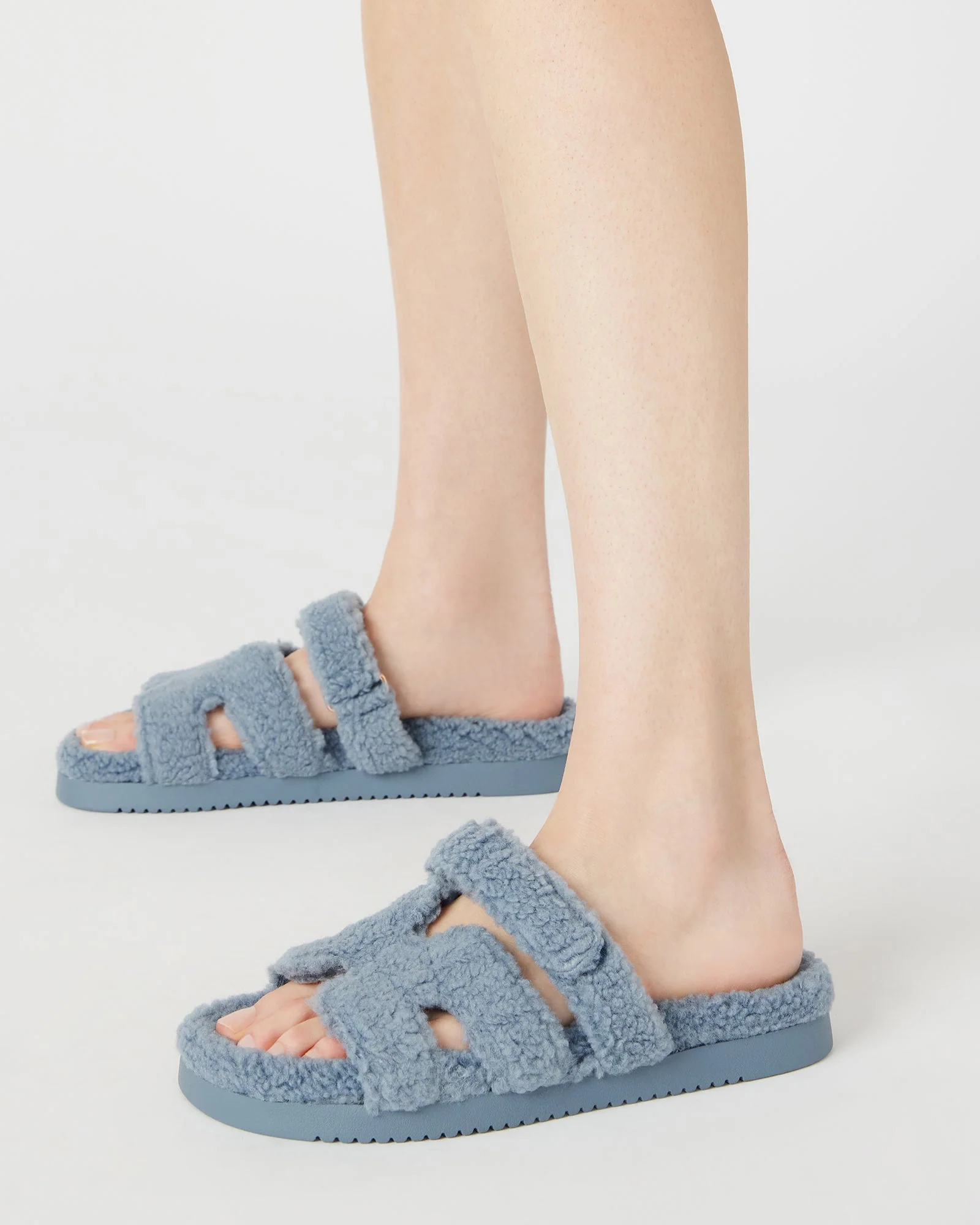 Mayven Faux Shearling Blue - Sm Rebooted