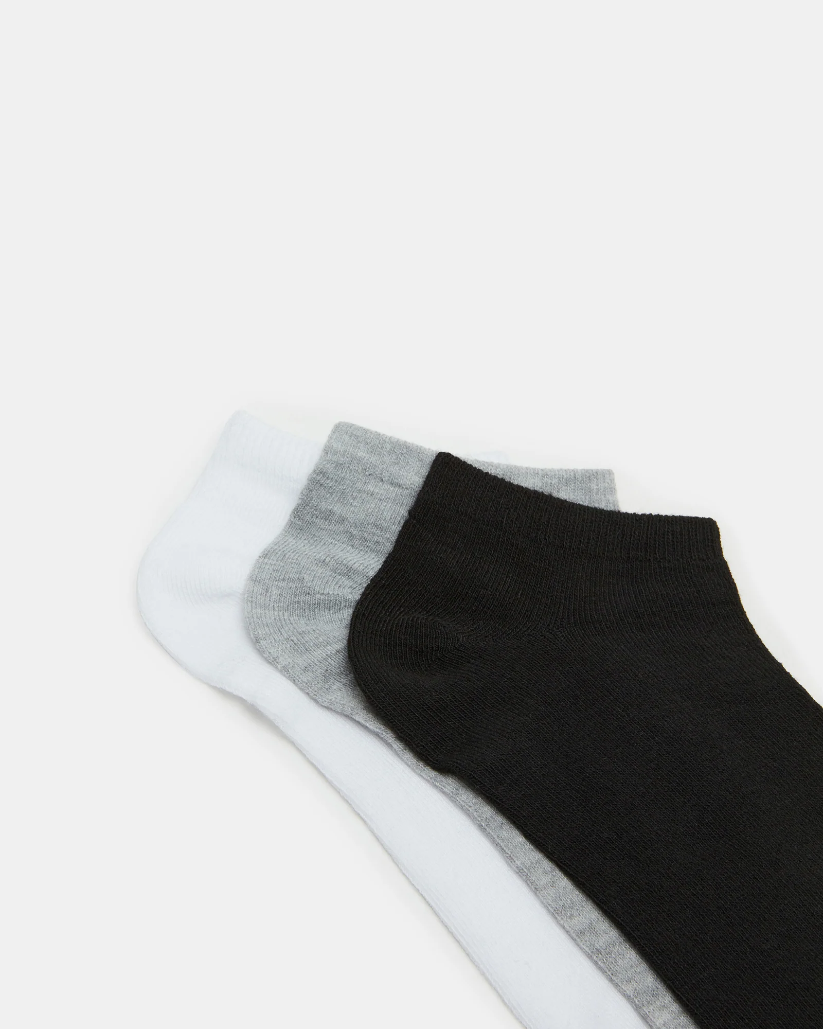 Basic Low Cut Socks Black/White