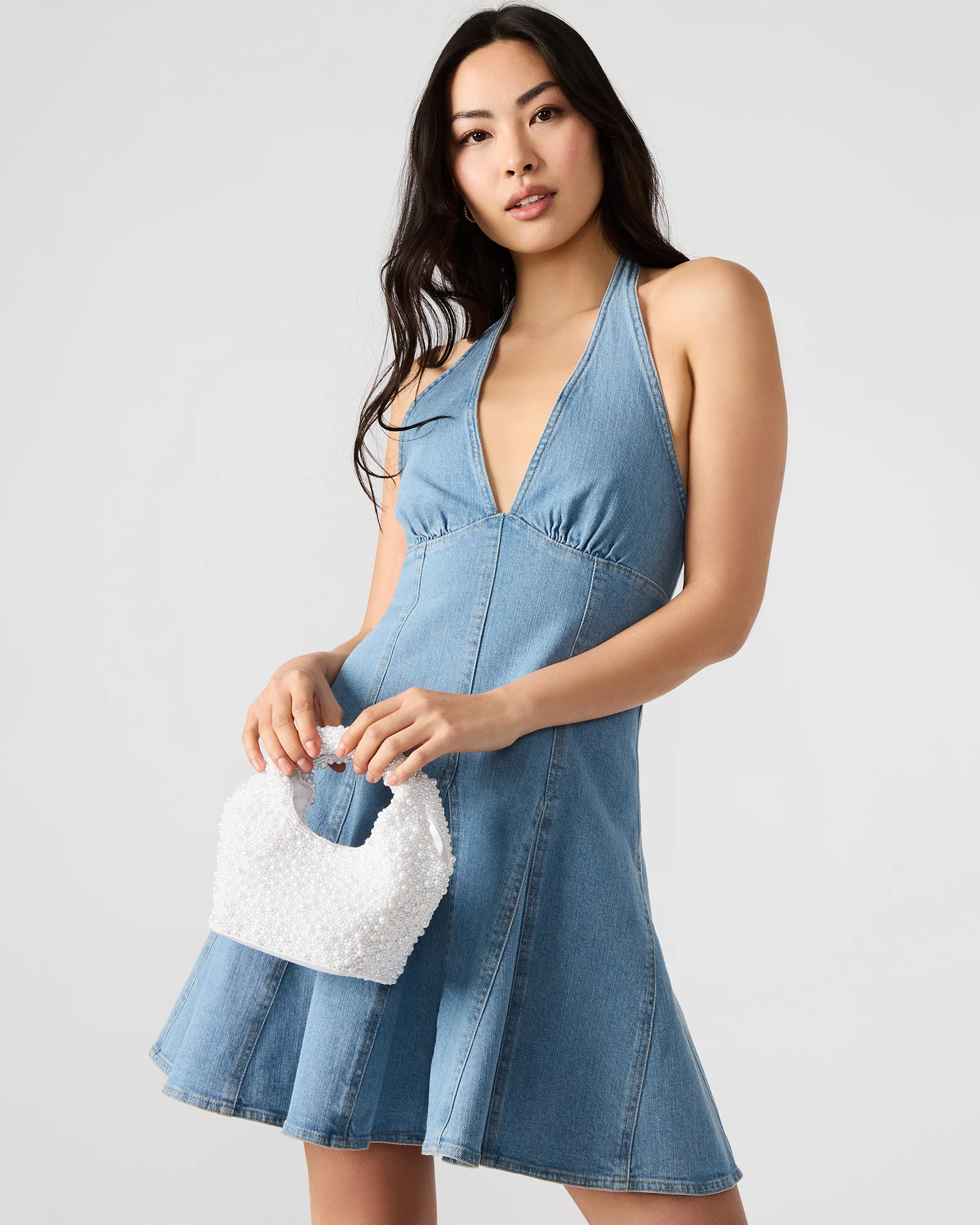 Kinsley Beaded Bag White