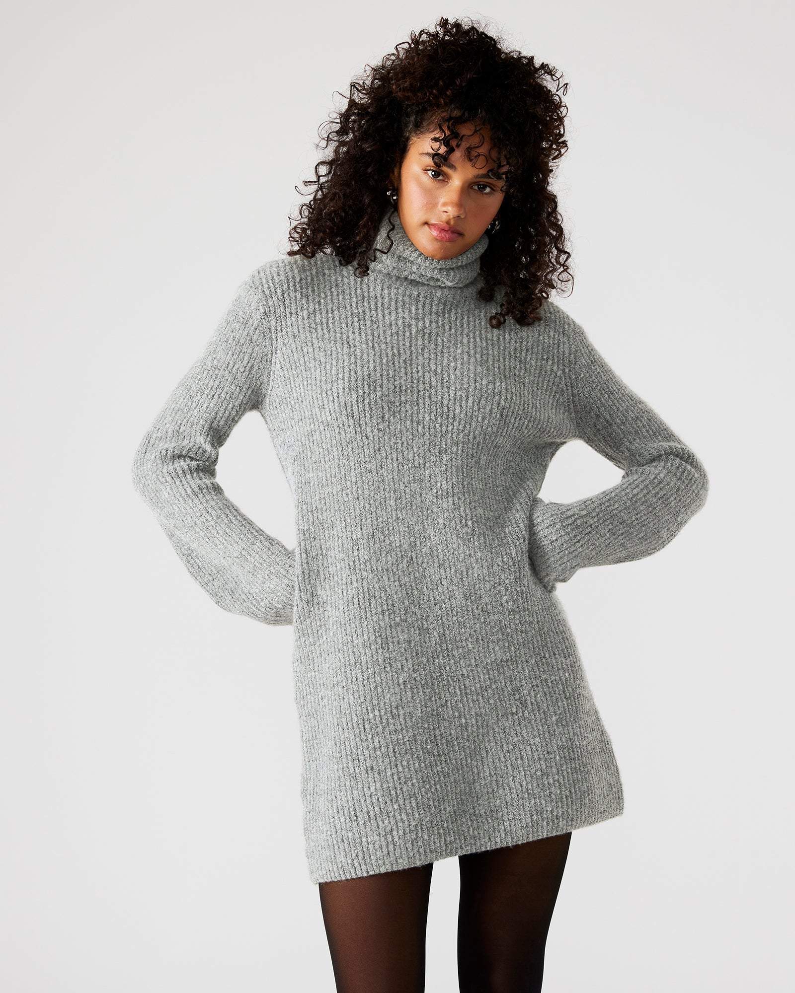 Abbie Sweater Dress Grey