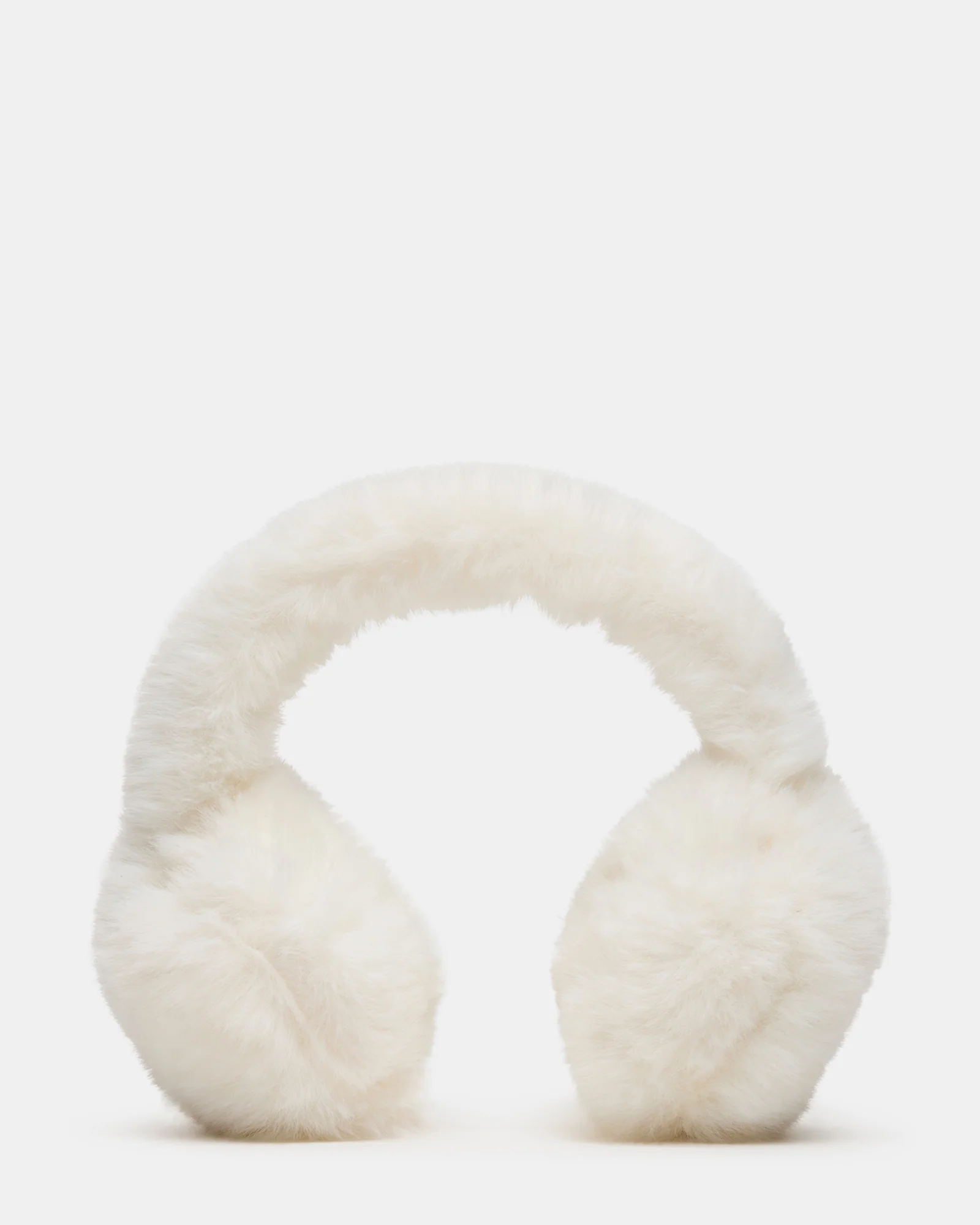 All Over Faux Earmuffs Antique White