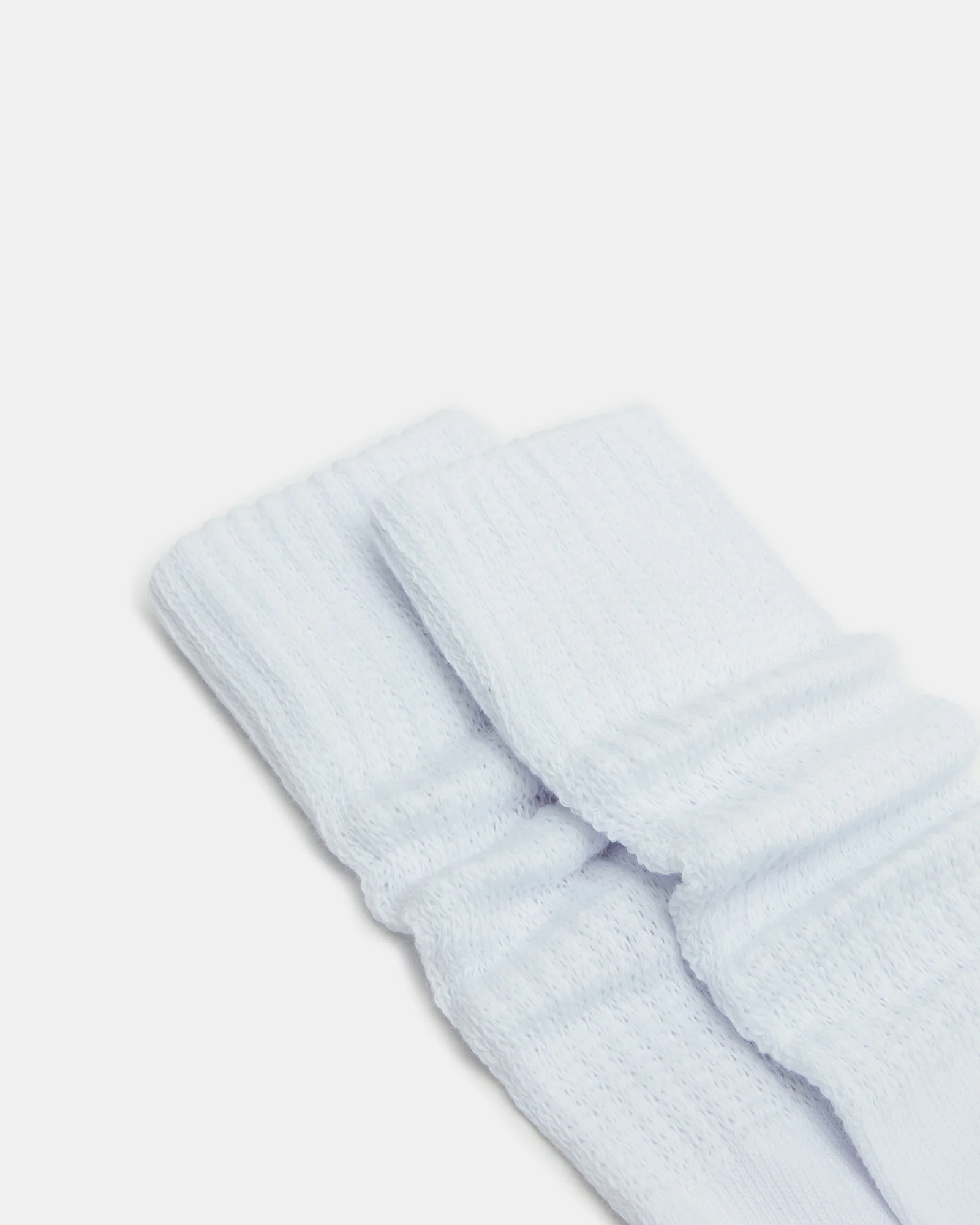 2 Pack Slouchy Crew Socks White