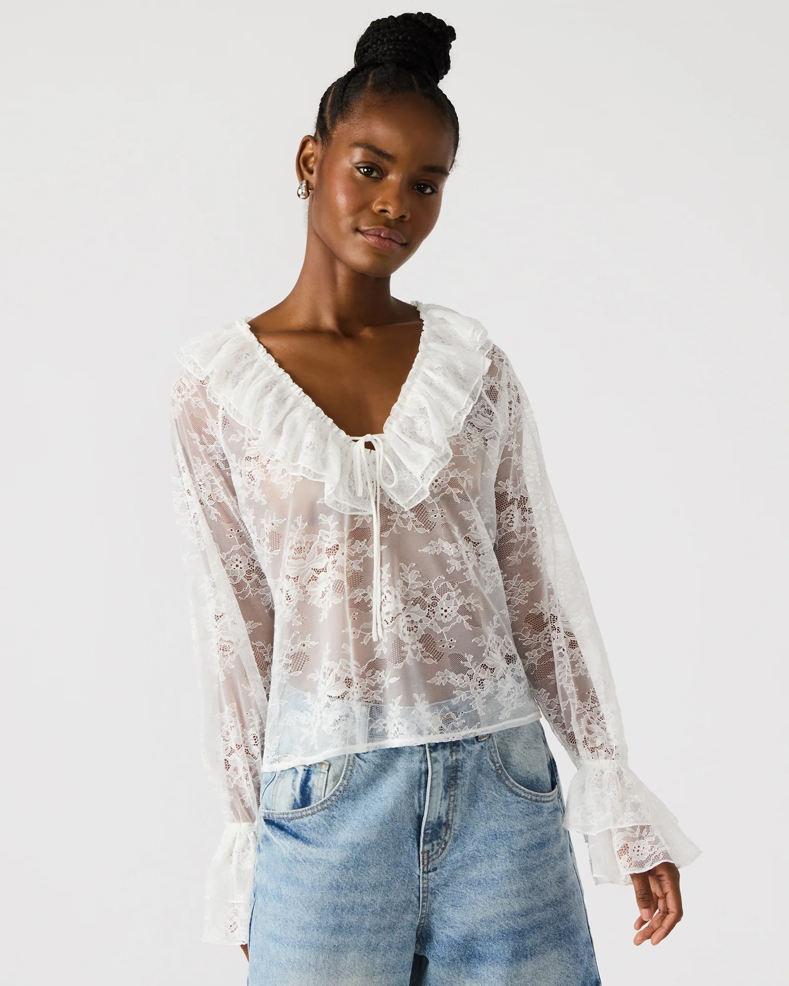 Hampton Lace Blouse White