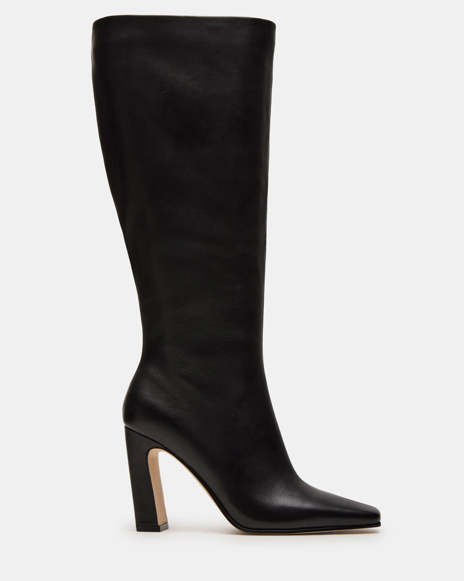 Lizette Black Leather Wide Calf - Sm Rebooted