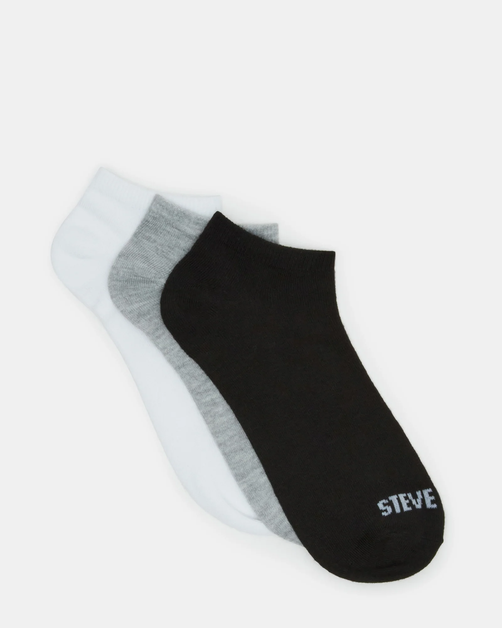 Basic Low Cut Socks Black/White