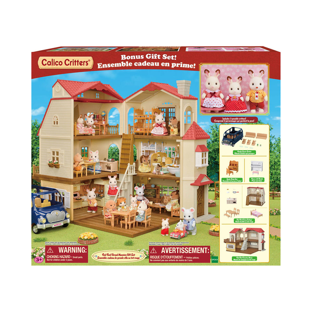 Calico Critters Red Roof Grand Mansion Set - brandon-store