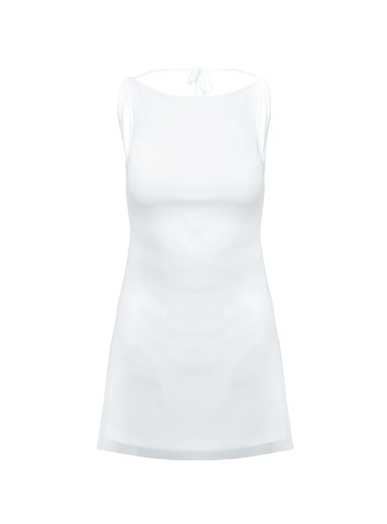 Lukea Sleeveless Mini Dress White