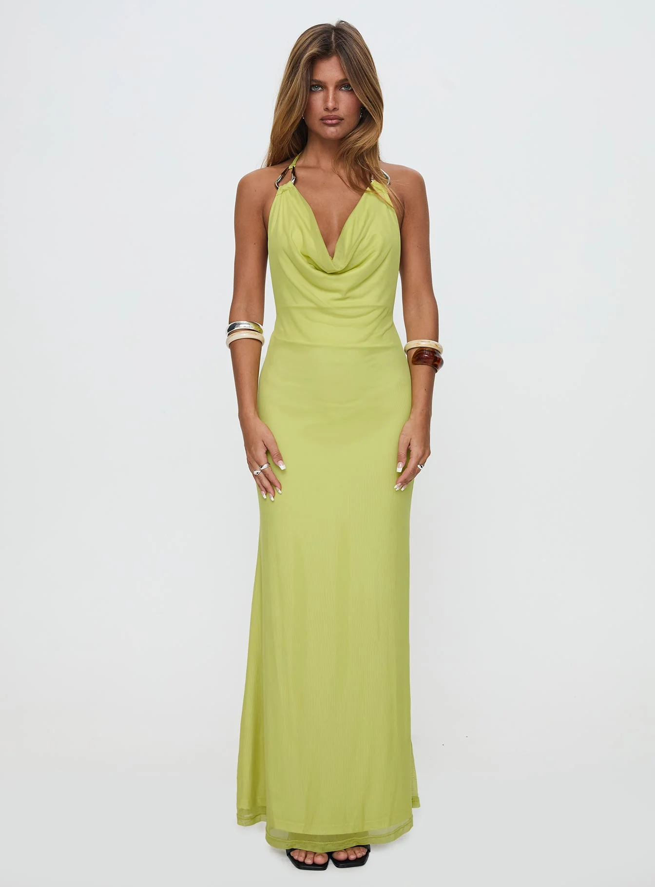 Rhaenyra Halter Maxi Dress Green