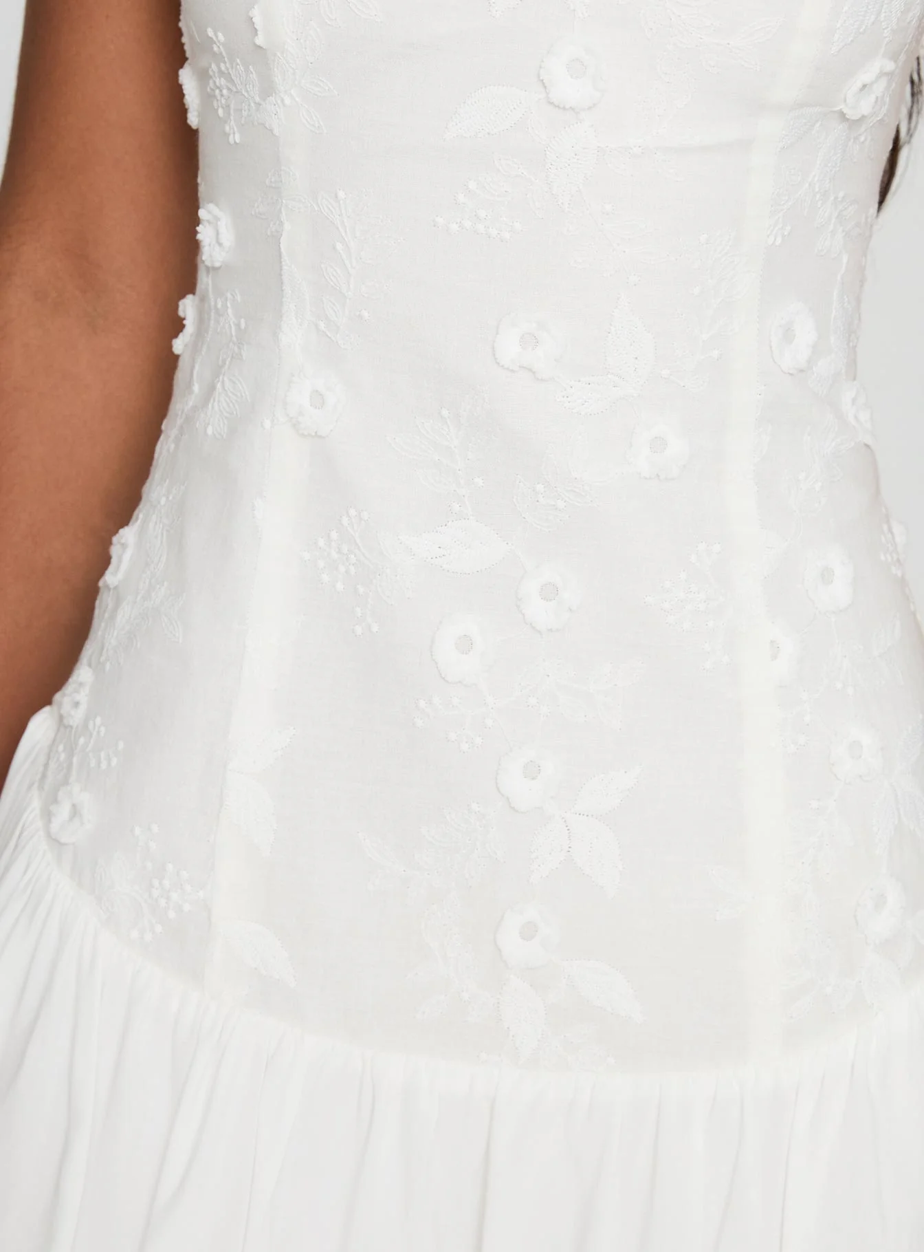 Envie Strapless Mini Dress White