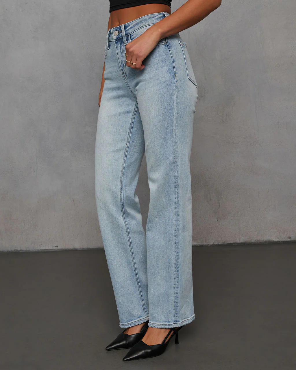 Clean Slate Super Stretch Straight Leg Jeans