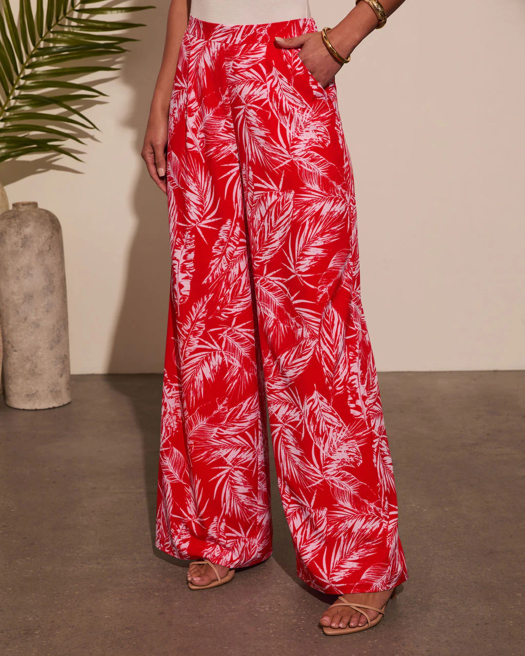 Barcelona Wide Leg Printed Pants