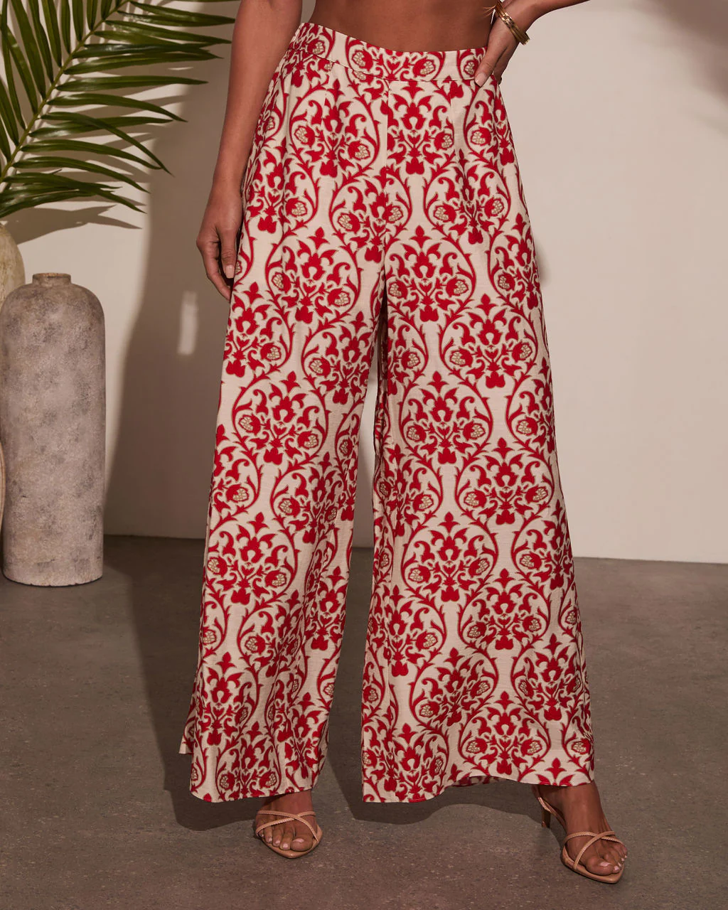 Deep Trance Abstract Wide Leg Pants