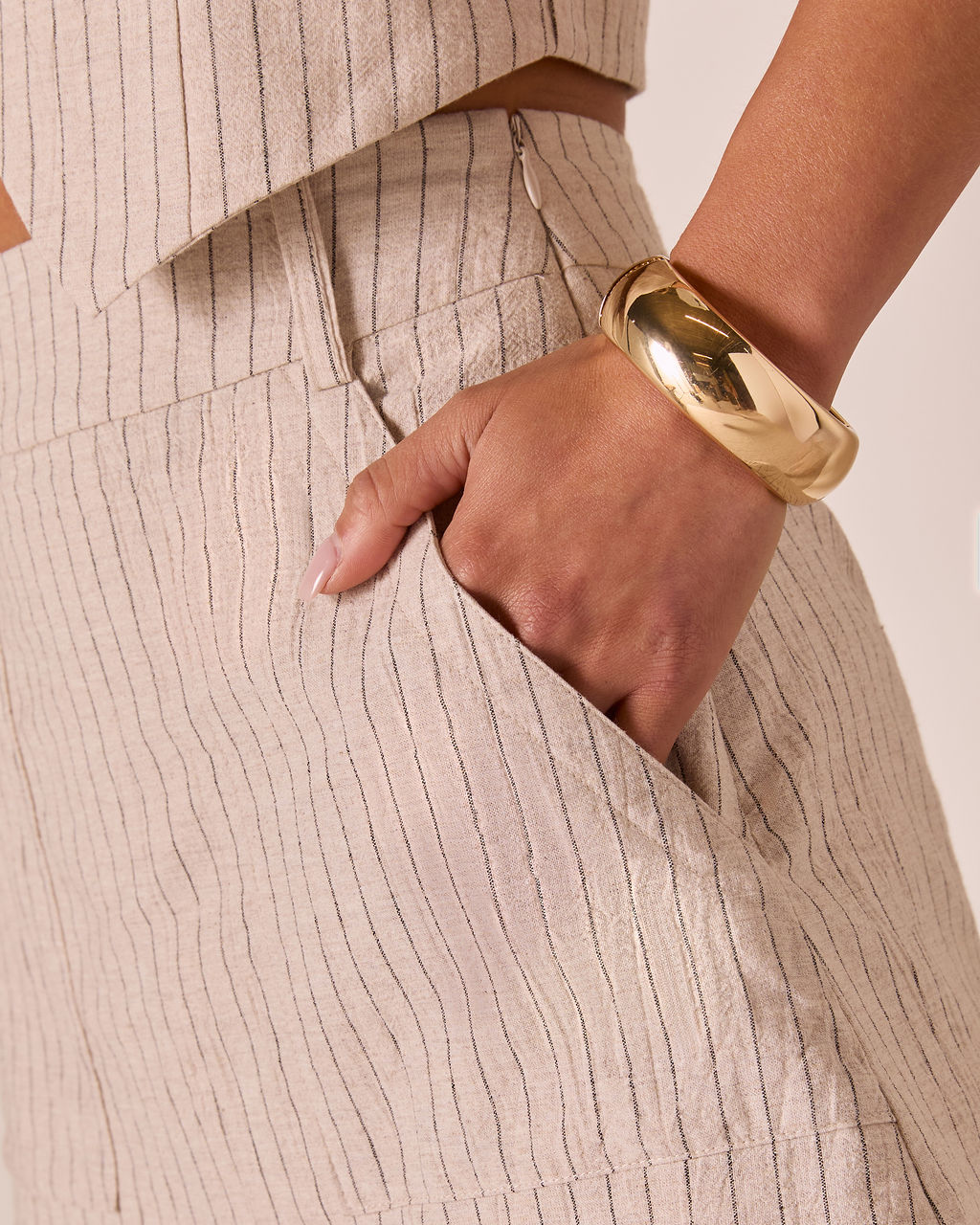 Henriette Pinstripe Mini Skort