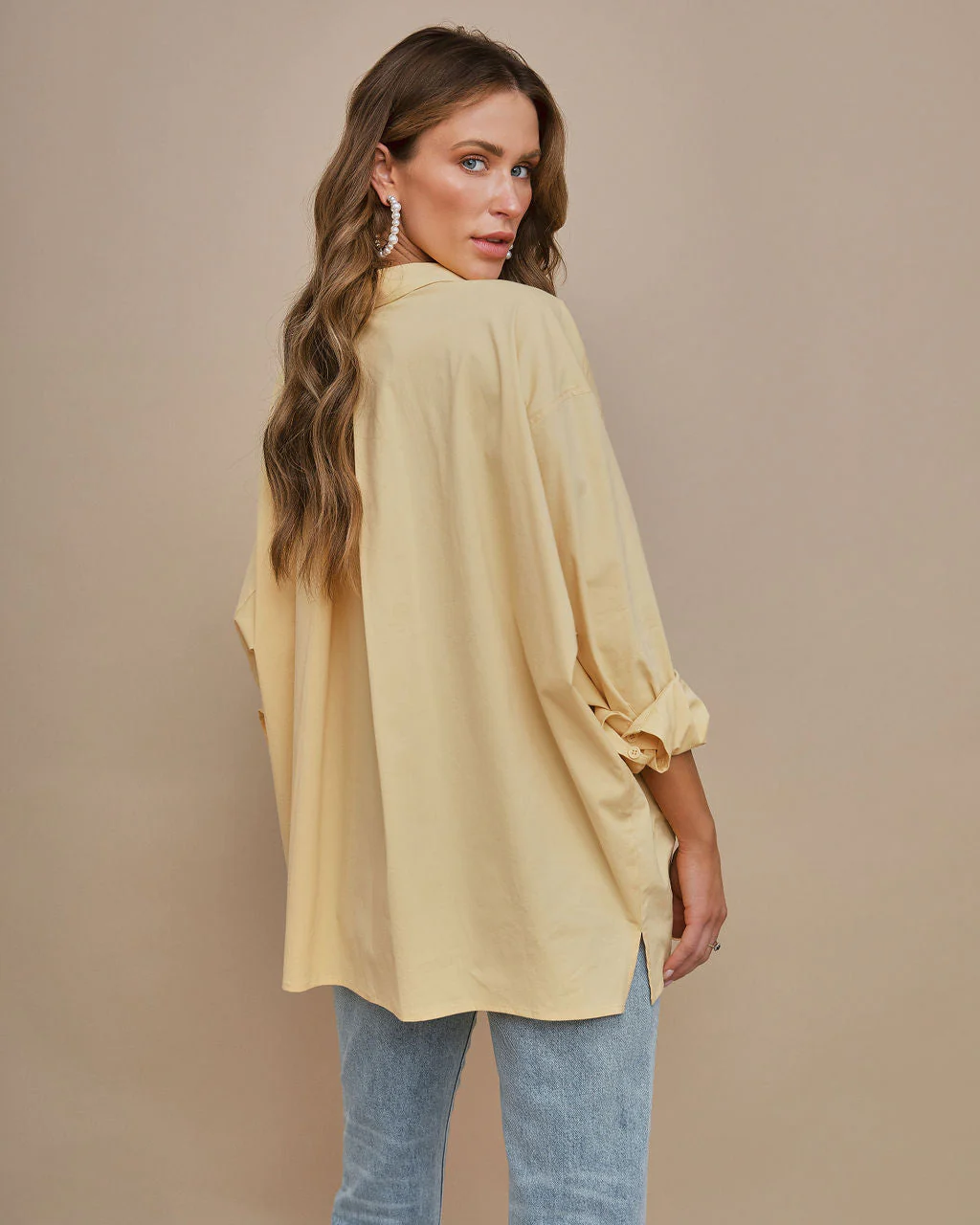 Federica Cotton Button Down Top