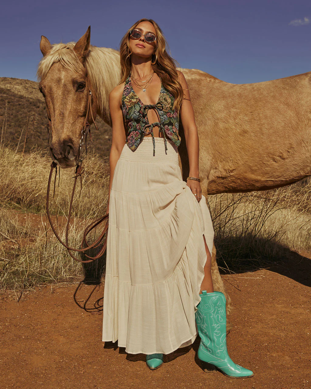 Festival Funk Stitched Western Boots