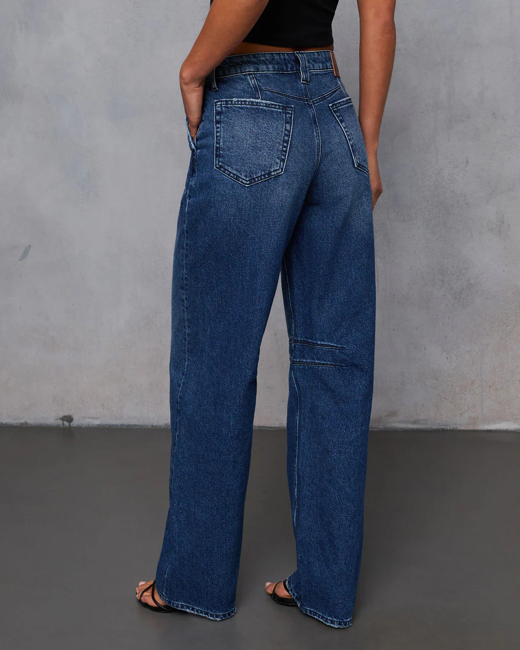 In Full Swing Rigid Barrel Jeans
