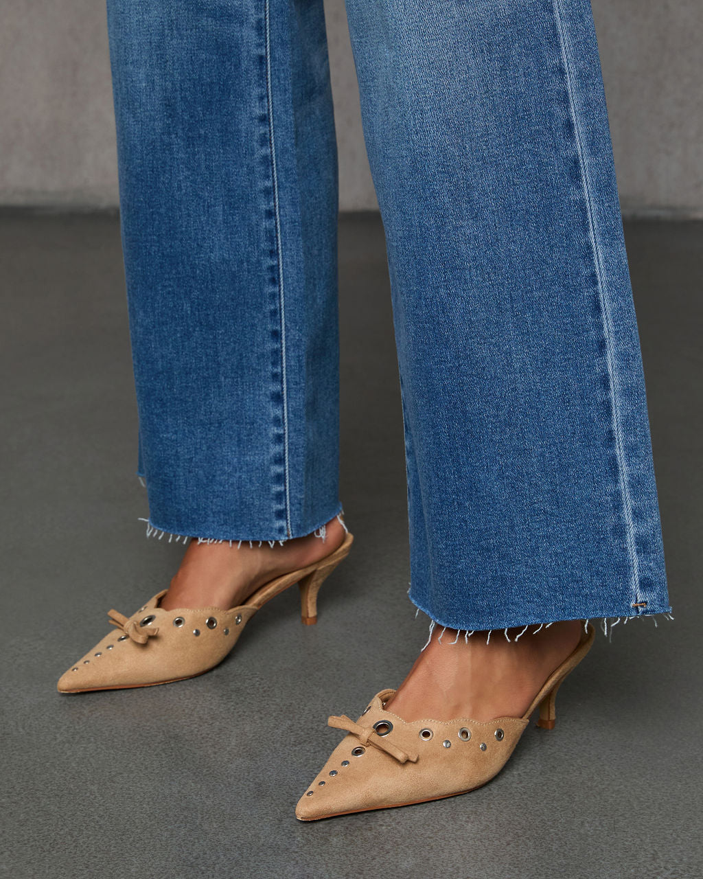 Connie Super Stretch High Rise Frayed Hem Jeans